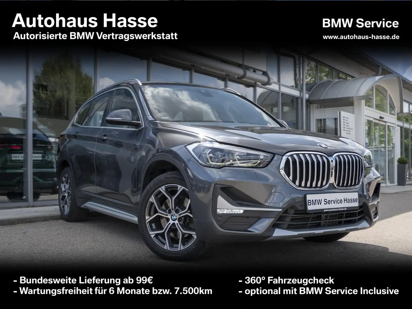 BMW X1 xDr 25d xLine DrA+ AHK KAMERA adLED NAVI+ HUD Grijs - 1
