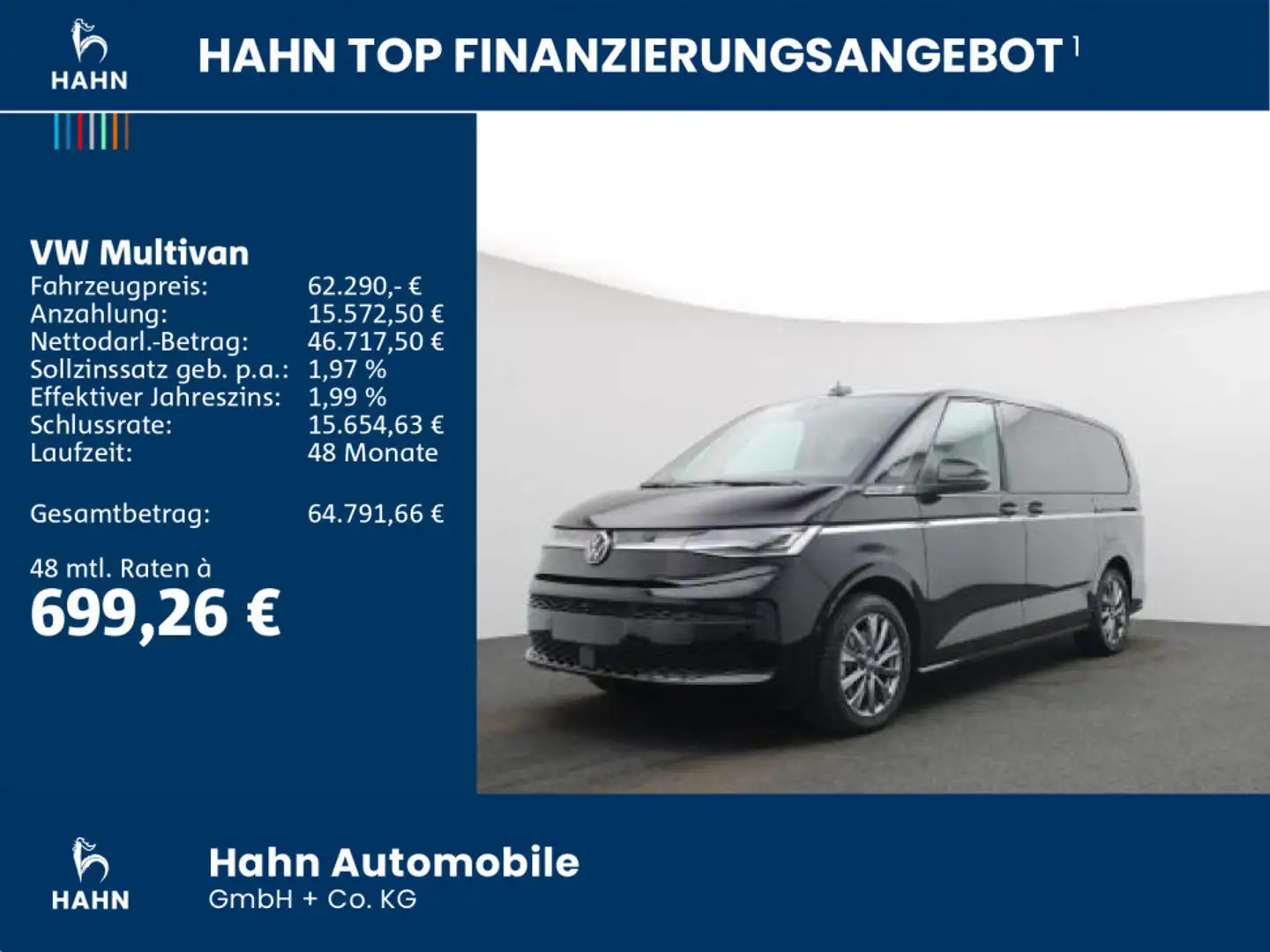 Volkswagen T7 Multivan Style LÜ 1,5TSI eHybrid 130kW 4MOTION Schwarz - 2