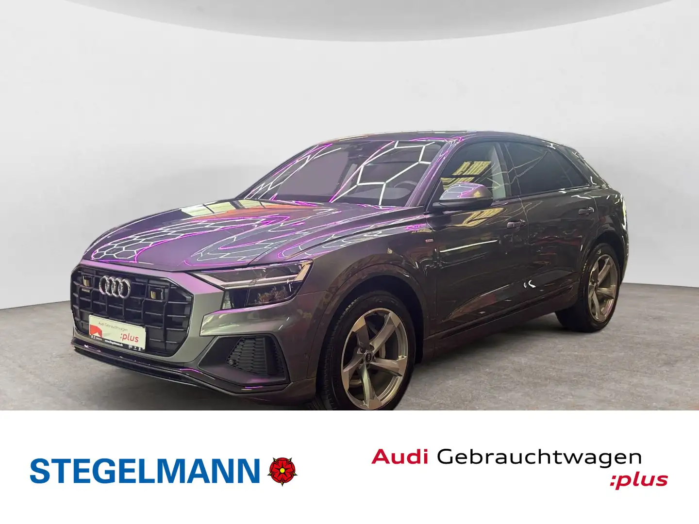 Audi Q8 50 TDI qu. tiptr. S-Line B&O*Schwarzpaket*21Z Grau - 1