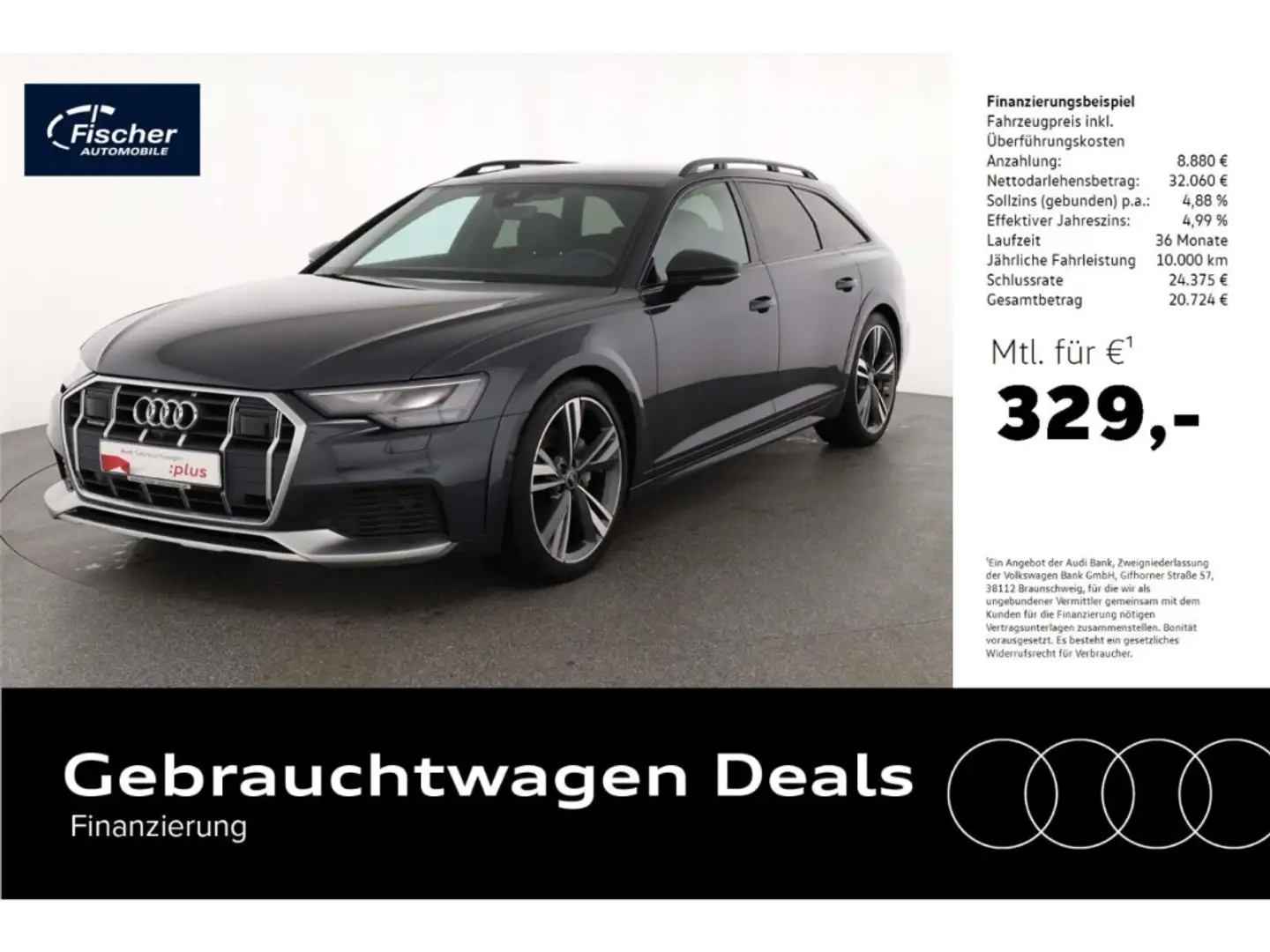 Audi A6 allroad 40 TDI quattro S-Tronic AHK/LED/NAV Grau - 1