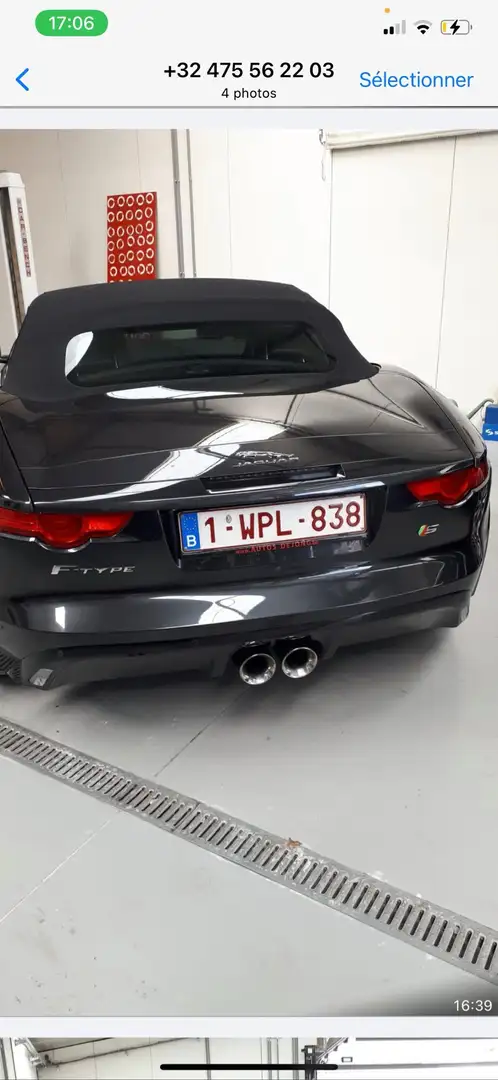 Jaguar F-Type Cabrio 3.0 V6 S Zwart - 2