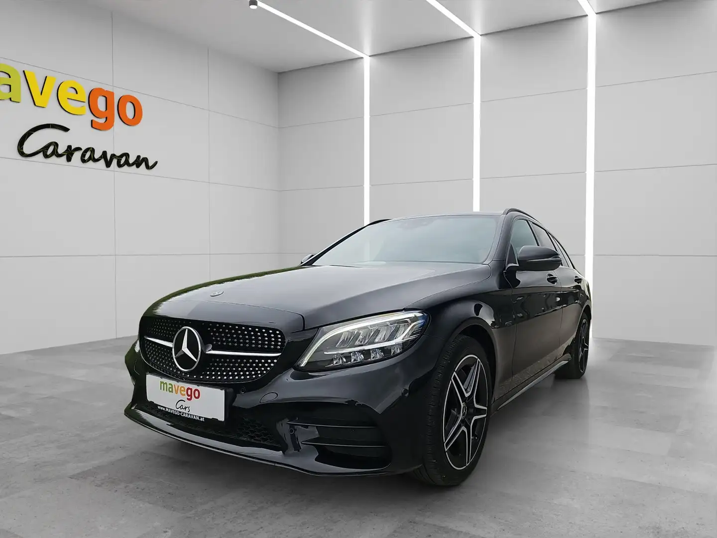 Mercedes-Benz C 300 de PHEV T AMG Line Aut. Zwart - 1