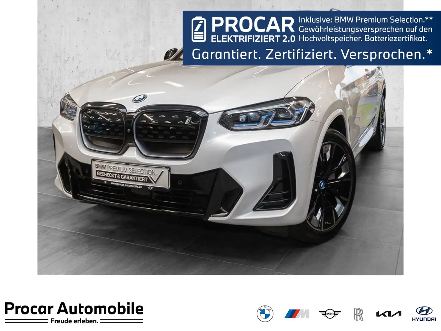 BMW iX3 Head-Up DAB LED WLAN AHK el. Sitze PDC Weiß - 1