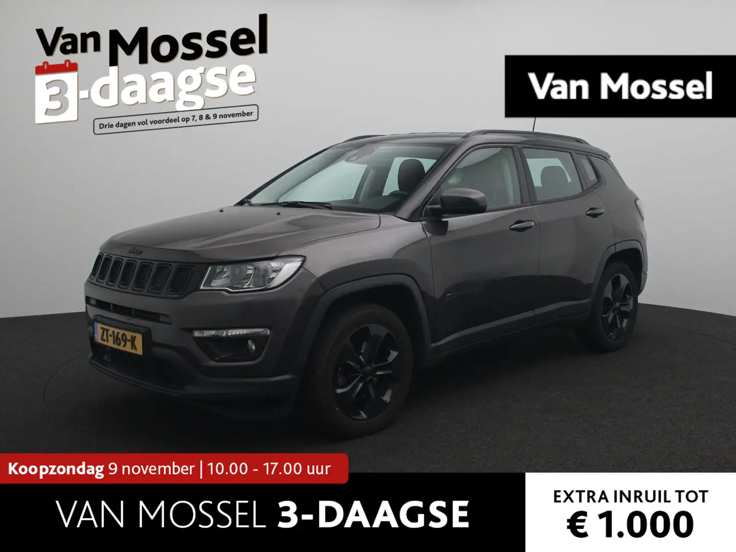 Jeep Compass 1.4 MultiAir Night Eagle | Trekhaak | Navigatie | Grijs - 1