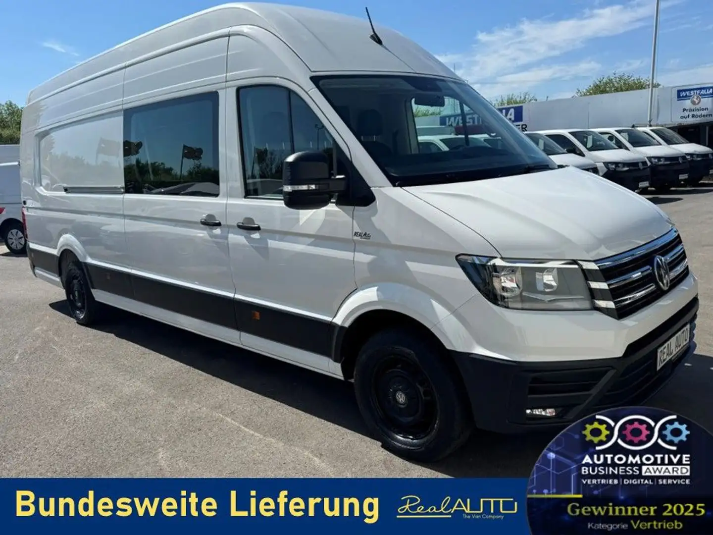 Volkswagen Crafter Kasten 35 XXL L4H3 NAVI*Rampe*2Schiebetü Wit - 1