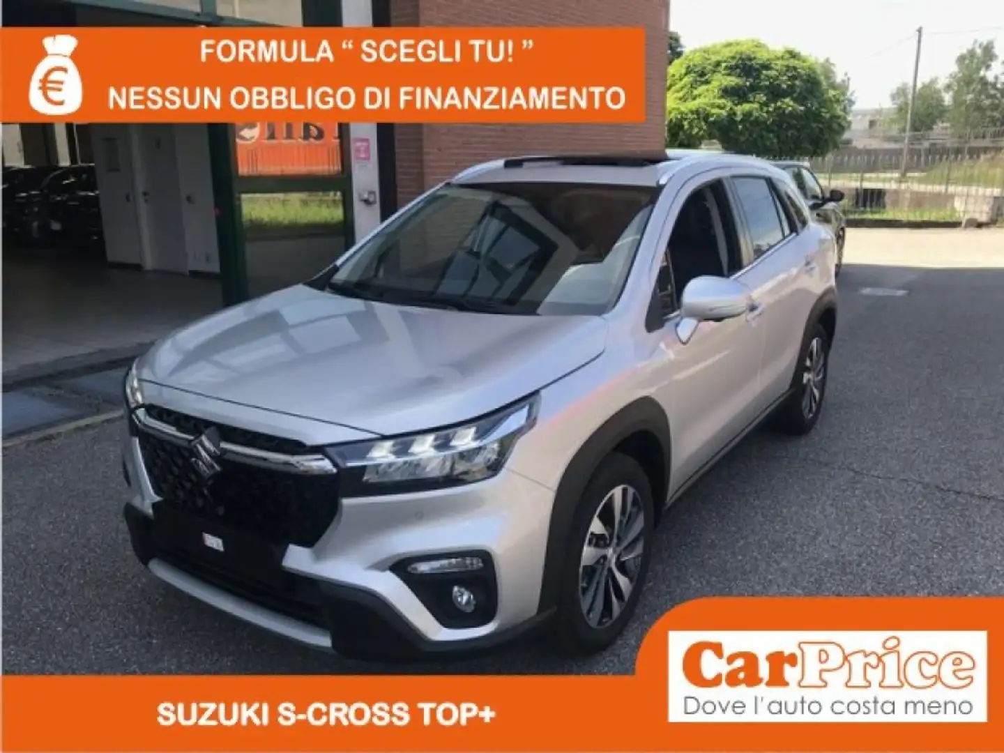 Suzuki S-Cross 1.4 129CV Hybrid 4WD Man. Top+ (Tetto Apribile) Argento - 1