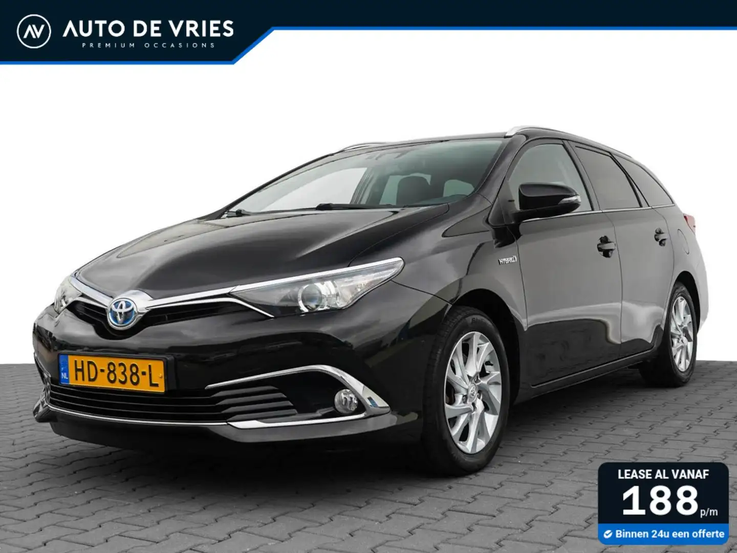 Toyota Auris Touring Sports 1.8 Hybrid 136pk Executive | Half l Zwart - 1