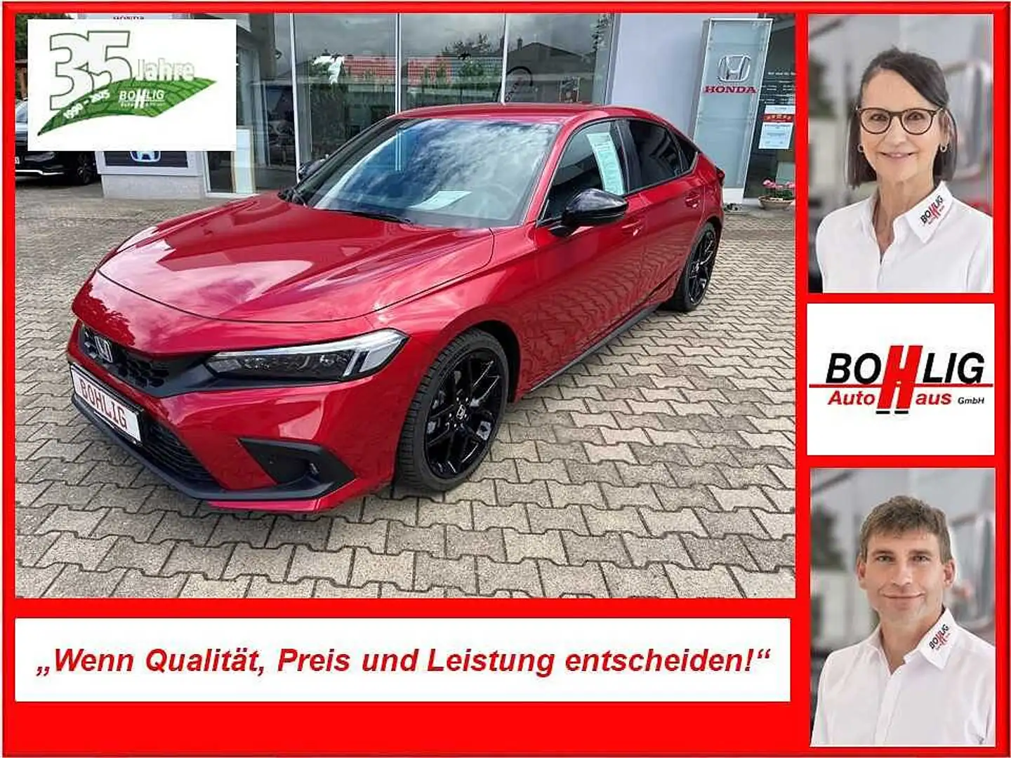 Honda Civic e:HEV 2.0 i-MMD Hybrid Sport Rot - 1