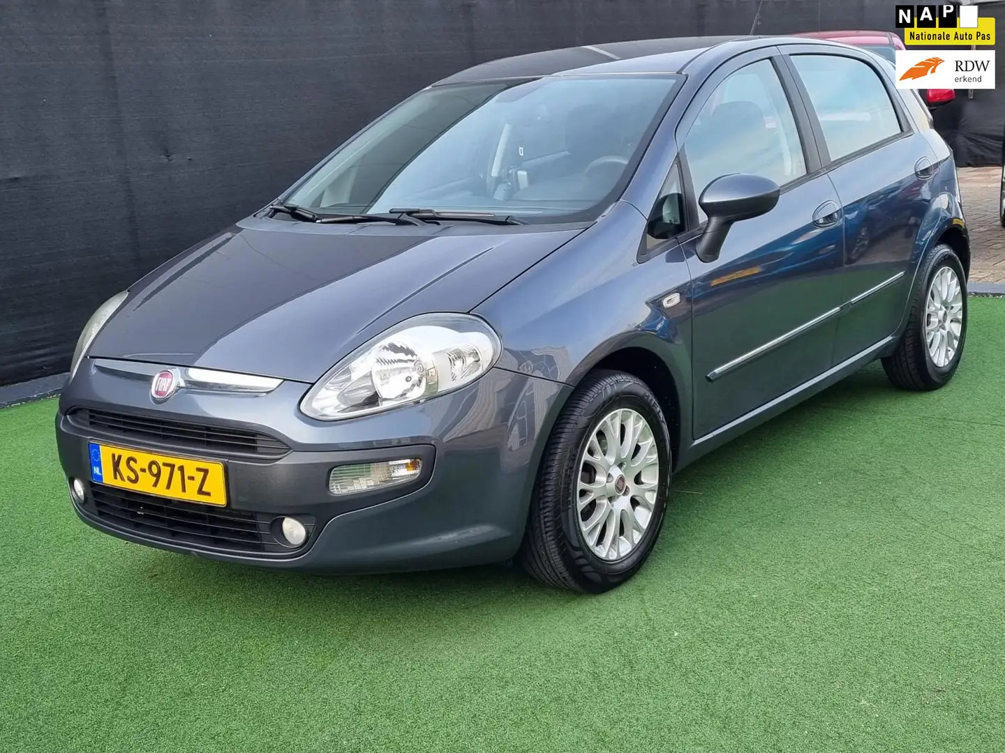Fiat Punto Evo 1.4 Dynamic AUTOMAAT NAVI! Blauw - 1