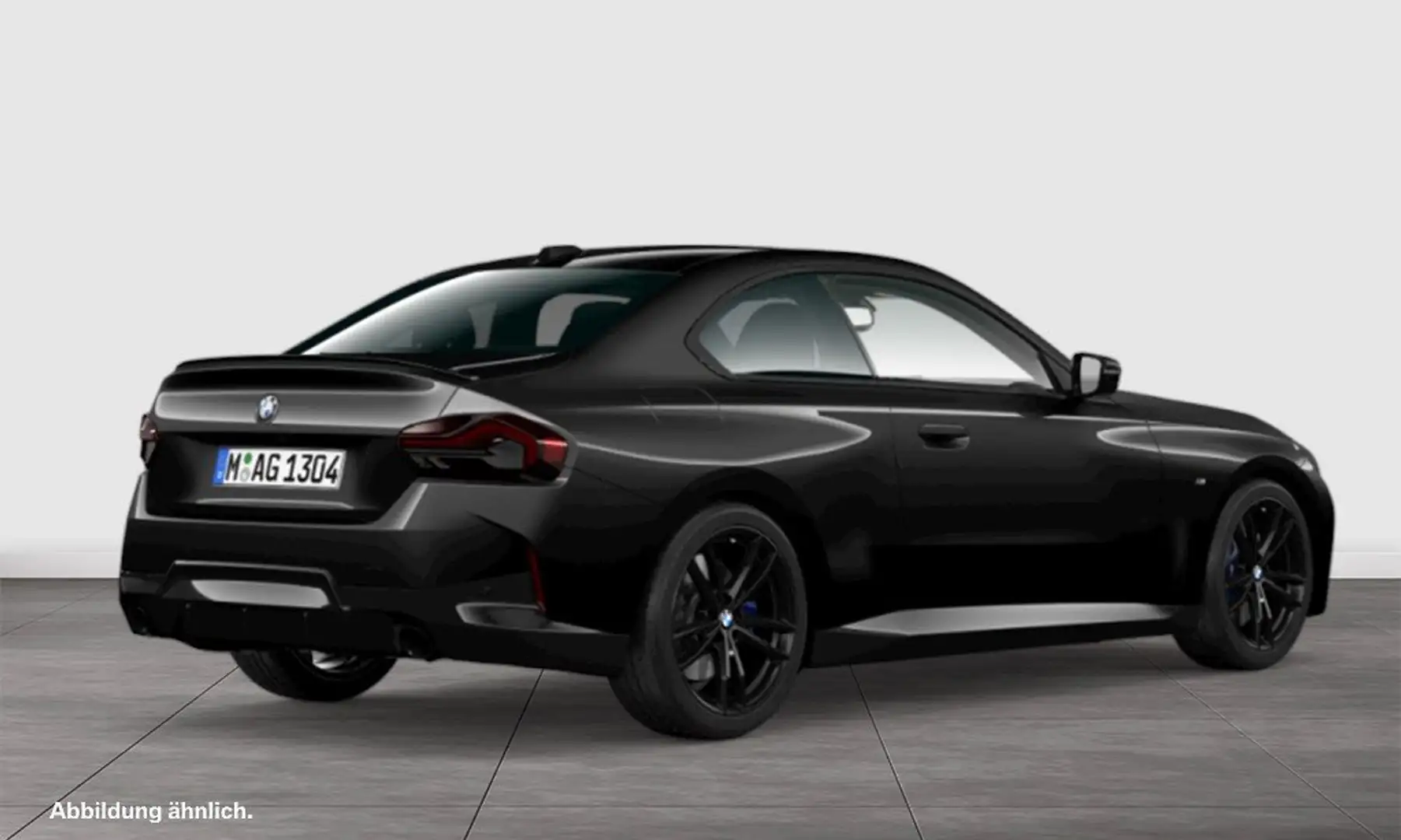 BMW 220 i Coupé M Sport RFK NAVI LED DAB Schwarz - 2