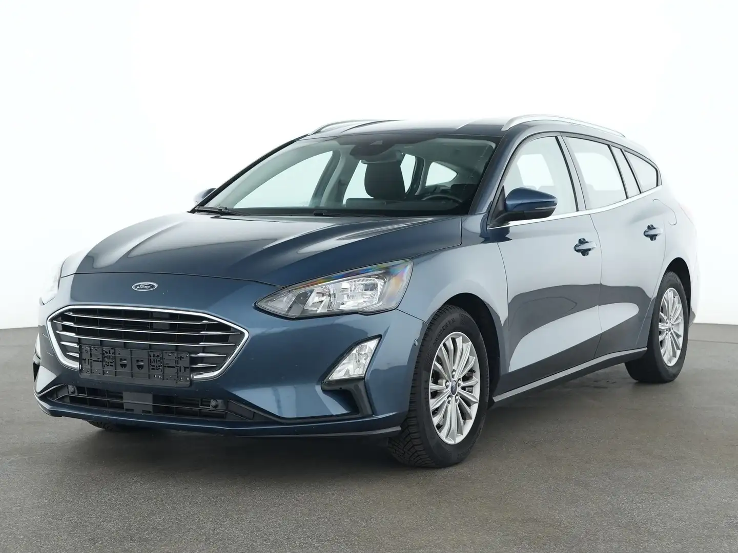 Ford Focus Titanium NAV APPLINK LED TEMP AC PDC AHK ALU SHZ Bleu - 1