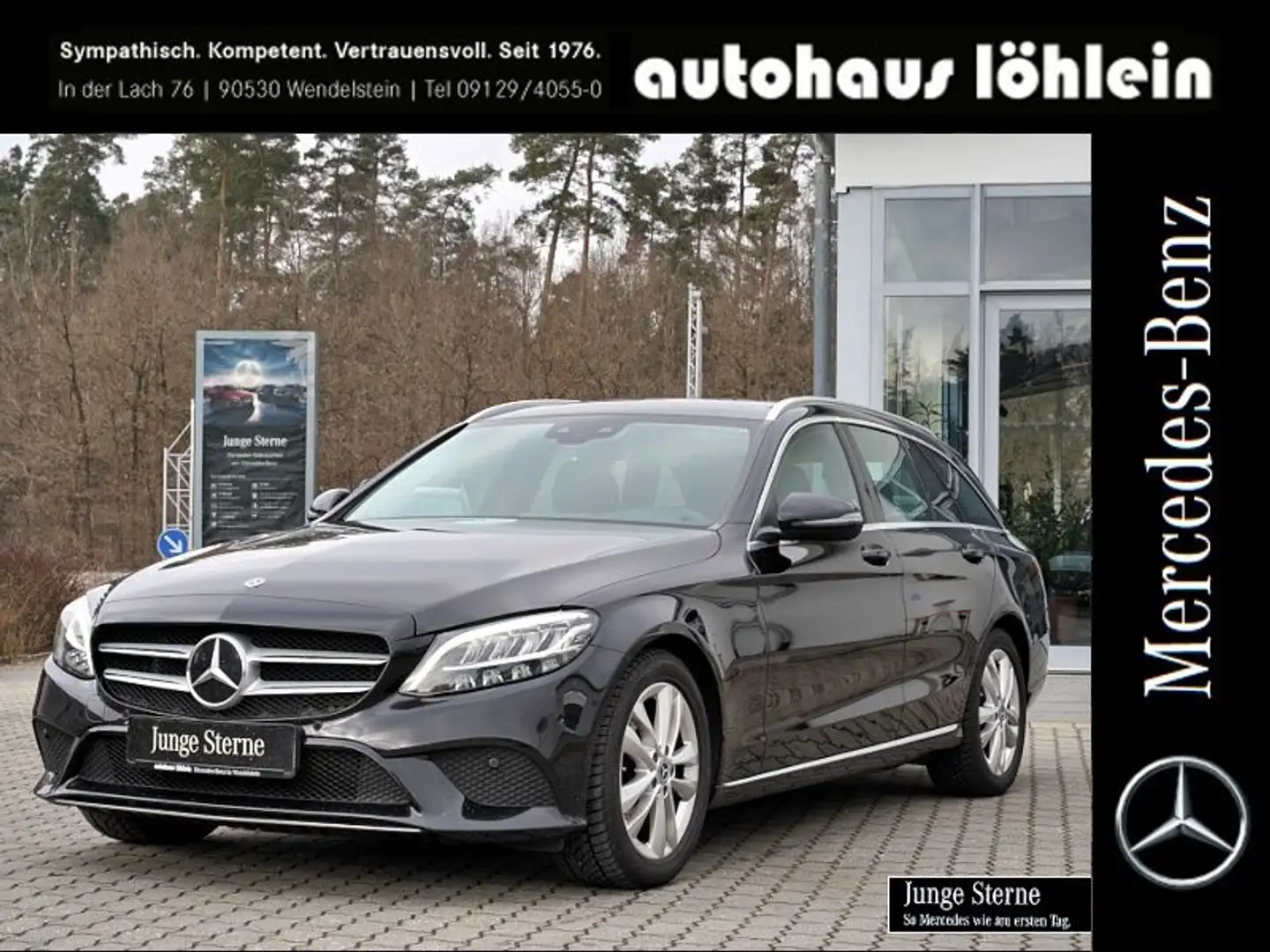 Mercedes-Benz C 200 T AVANTGARDE STHZG+AHK+KAMERA+NAVI+SHZ+CAR Nero - 1