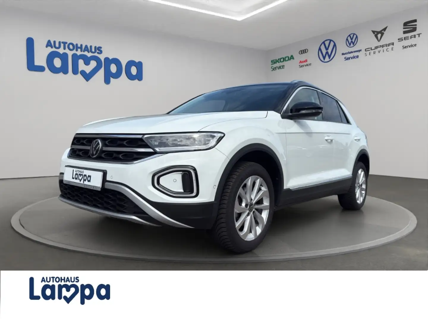 Volkswagen T-Roc Style 1.5 TSI DSG AHK,NAV,SHZ,ACC,PDC,MFL,LED Weiß - 1