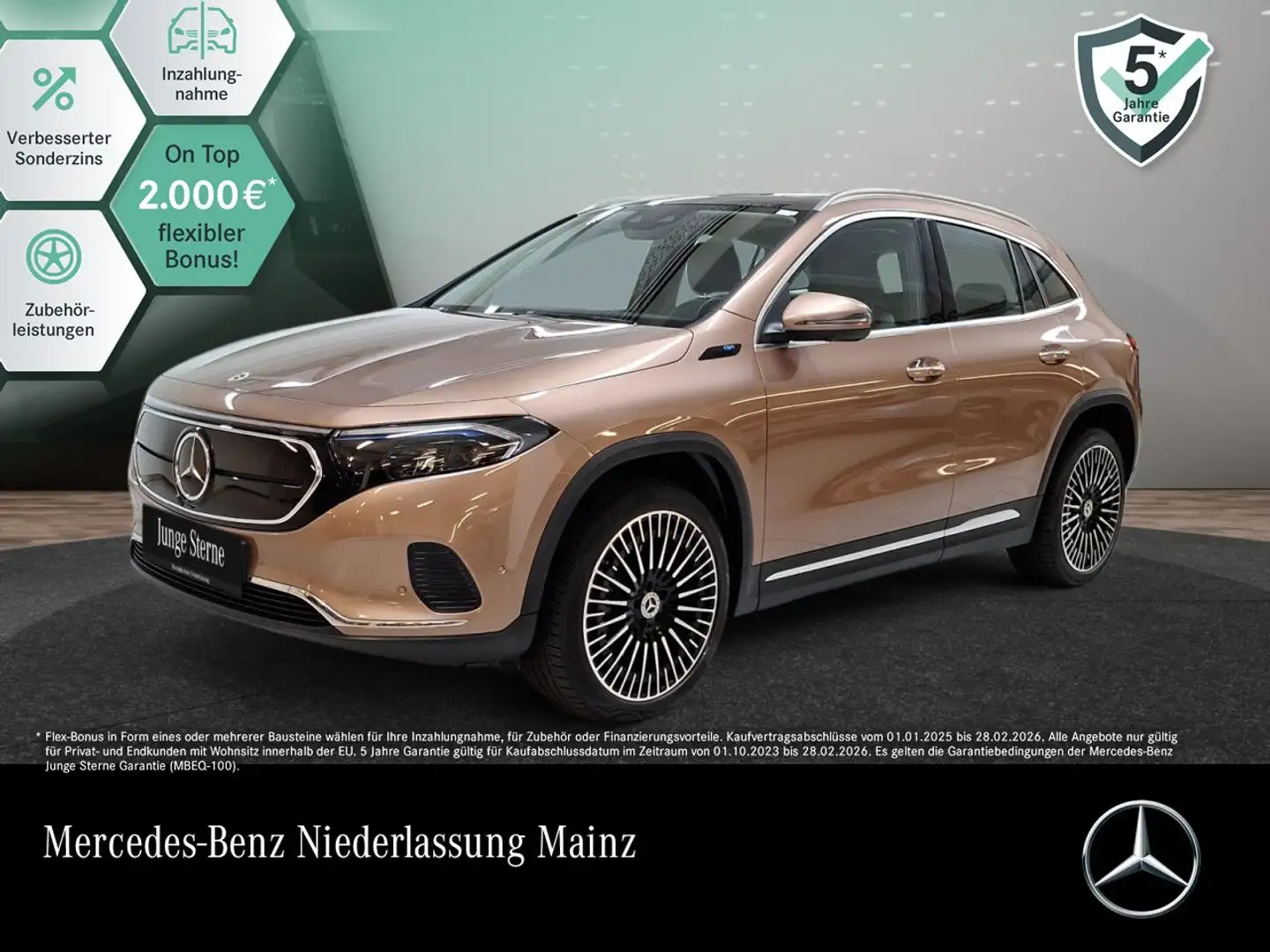 Mercedes-Benz EQA 250 ELECTRICART+20"+PLUS-PAKET+AHK+PANO+360 Bronce - 1
