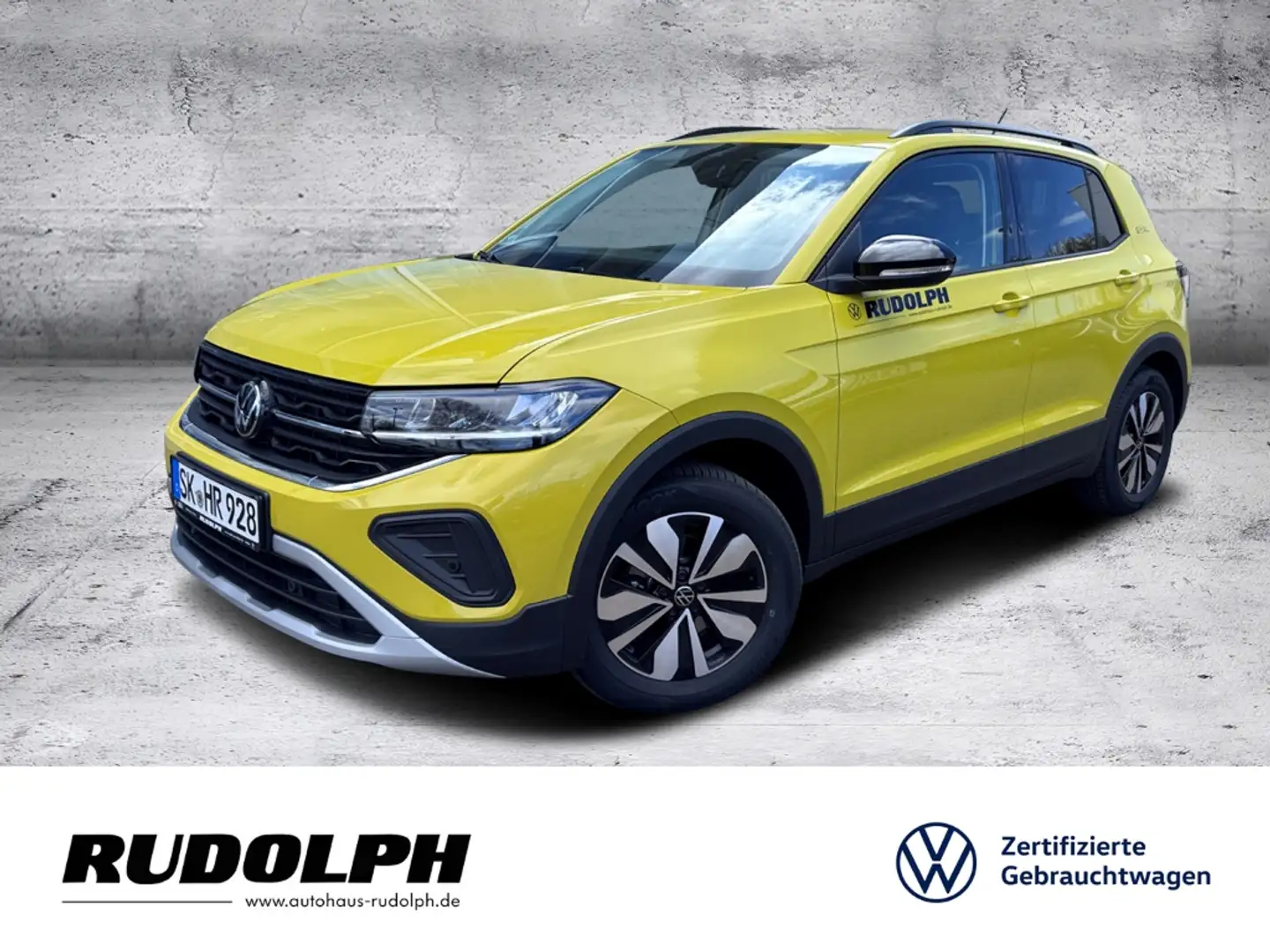 Volkswagen T-Cross 1.0 TSI Goal DSG BT Navi AHK SHZ PDC Fernlichtass. Gelb - 1