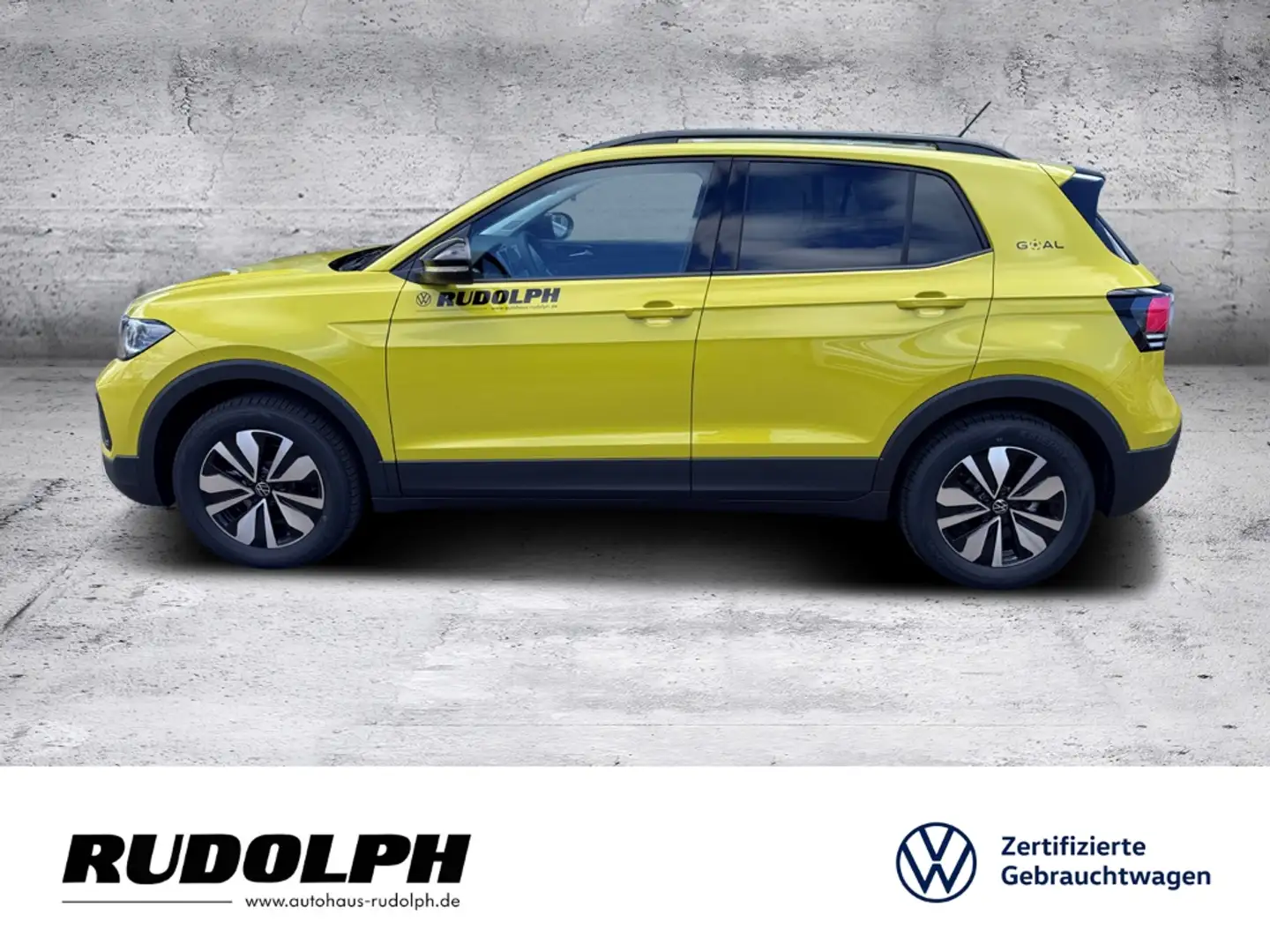 Volkswagen T-Cross 1.0 TSI Goal DSG BT Navi AHK SHZ PDC Fernlichtass. Gelb - 2