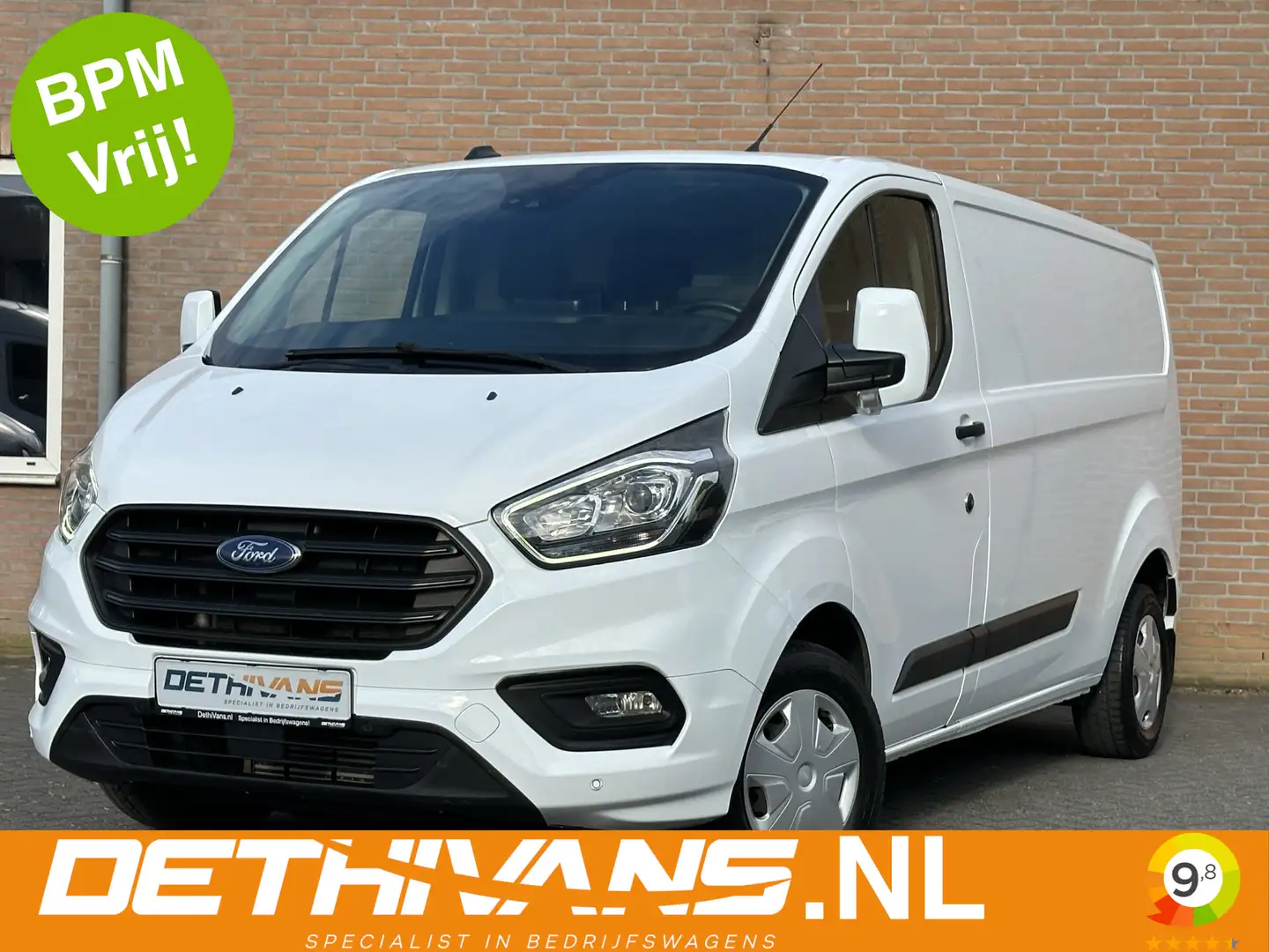 Ford Transit Custom 2.0TDCI 130PK Lang / Carplay / Camera / Euro6 White - 1