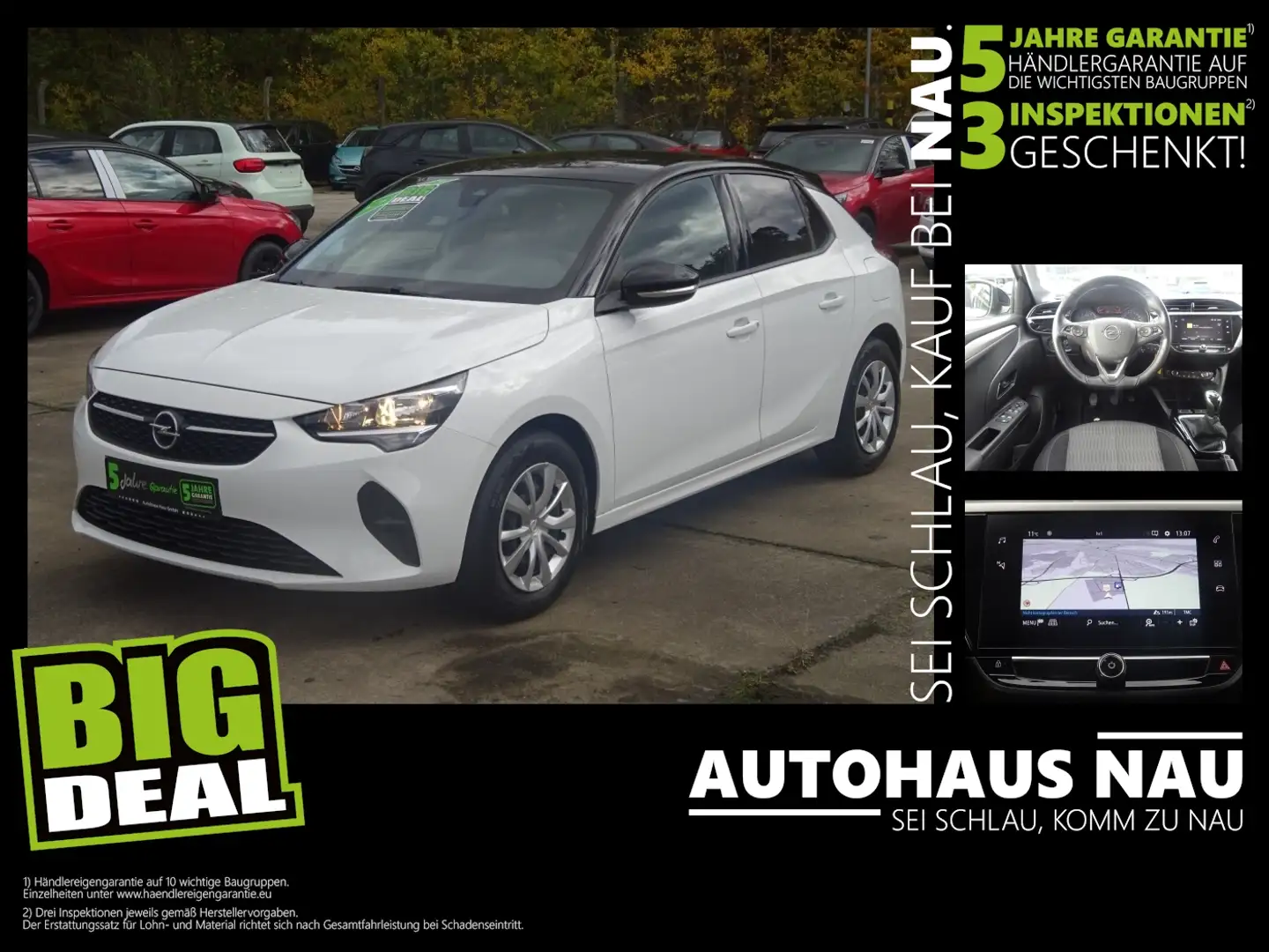 Opel Corsa F 1.2 Edition Inspektionspaket Big Deal! Weiß - 1