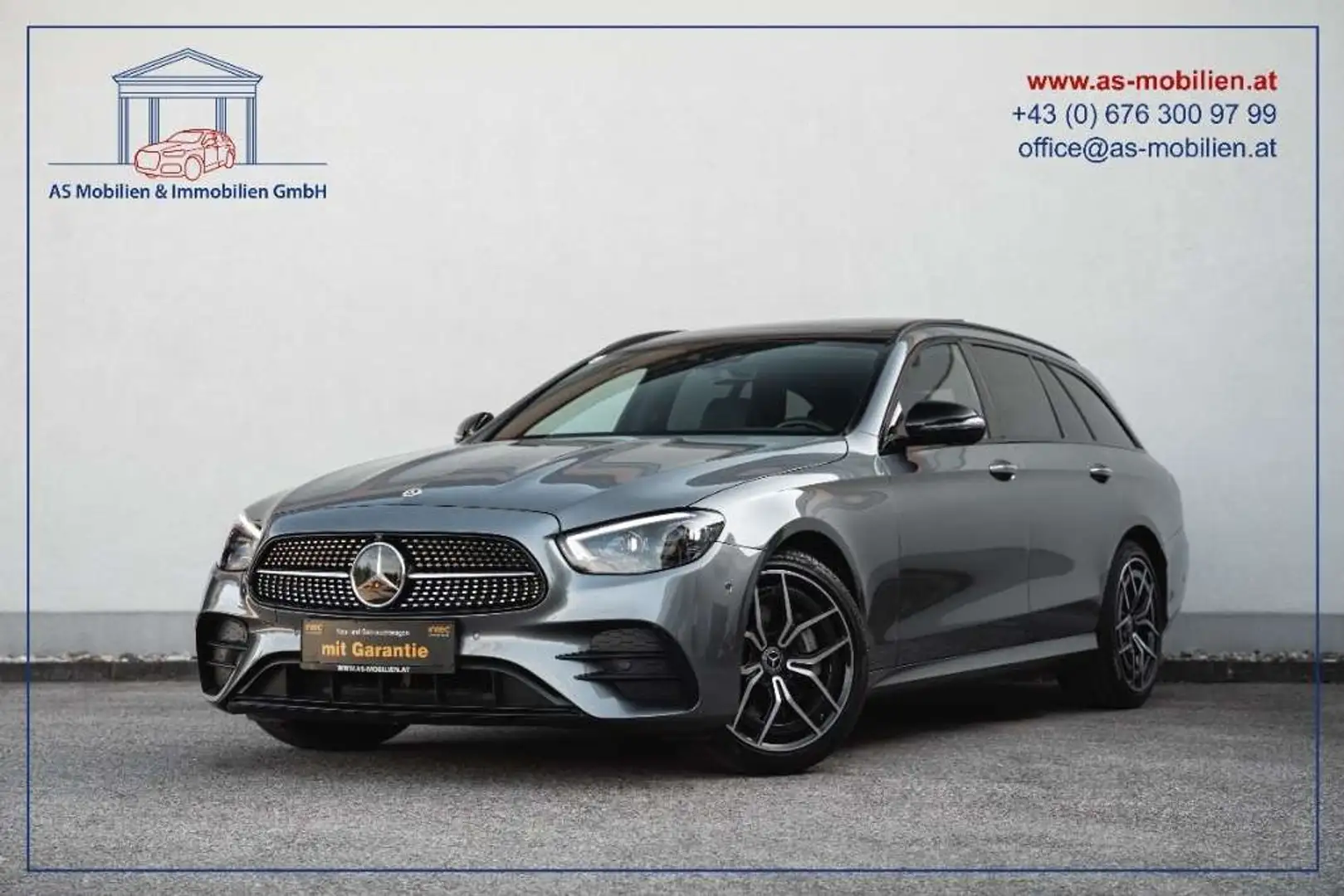 Mercedes-Benz E 400 d T AMG Pano. AHK Grau - 1