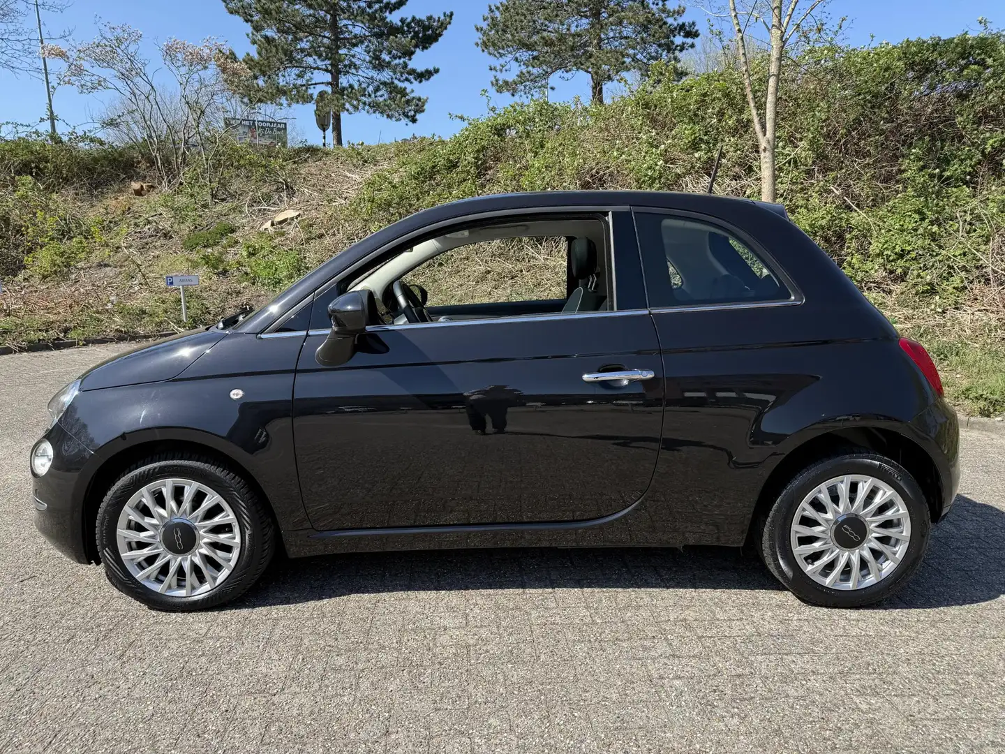 Fiat 500 0.9 TwinAir Turbo Lounge | Panorama dak | Lichtmet Noir - 2