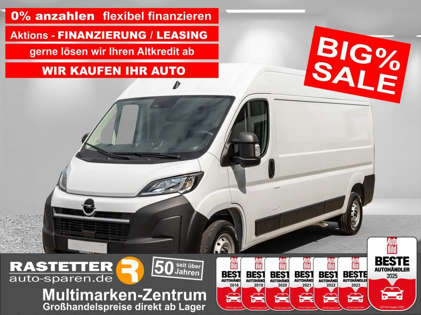 Opel Movano 35 L3H2 neuesModell+Techno7+270°+CarPlayNav Weiß - 1