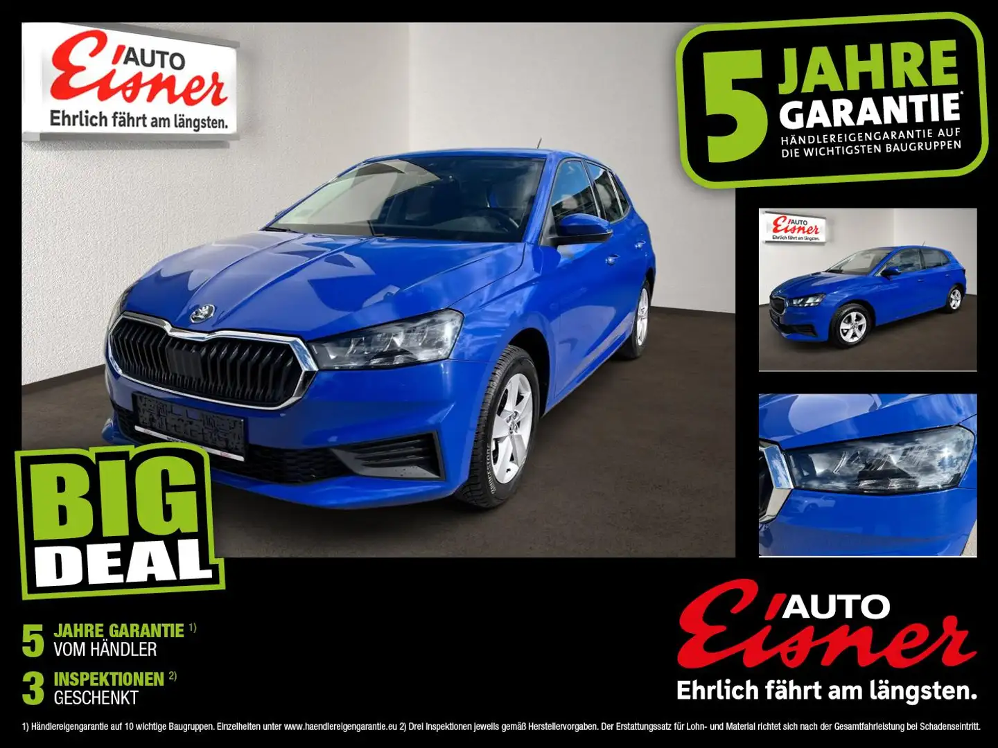 Skoda Fabia AMBITION 1.0 Top Zustand ! Blau - 1