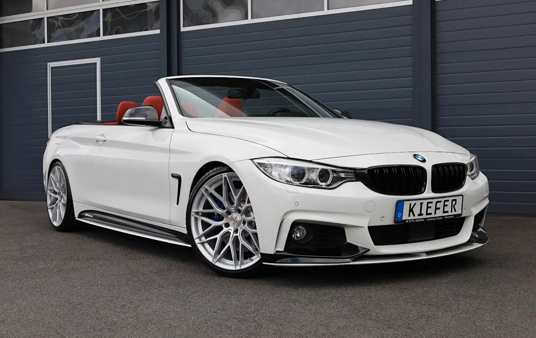 BMW 435 i Cabrio M/HUD/AIRSCARF/H&K/KAMERA/SHZ/LHZ/20 Weiß - 1