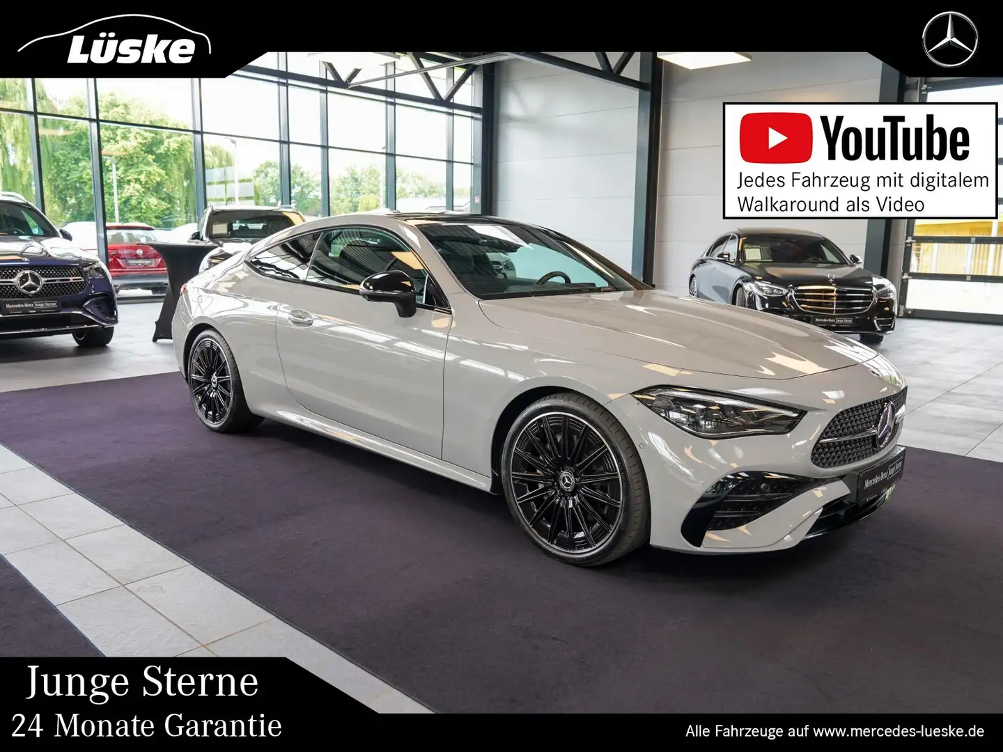 Mercedes-Benz CLE 220 CLE 220 d Coupé AMG Line Night alpin Pano Burmes Сірий - 1