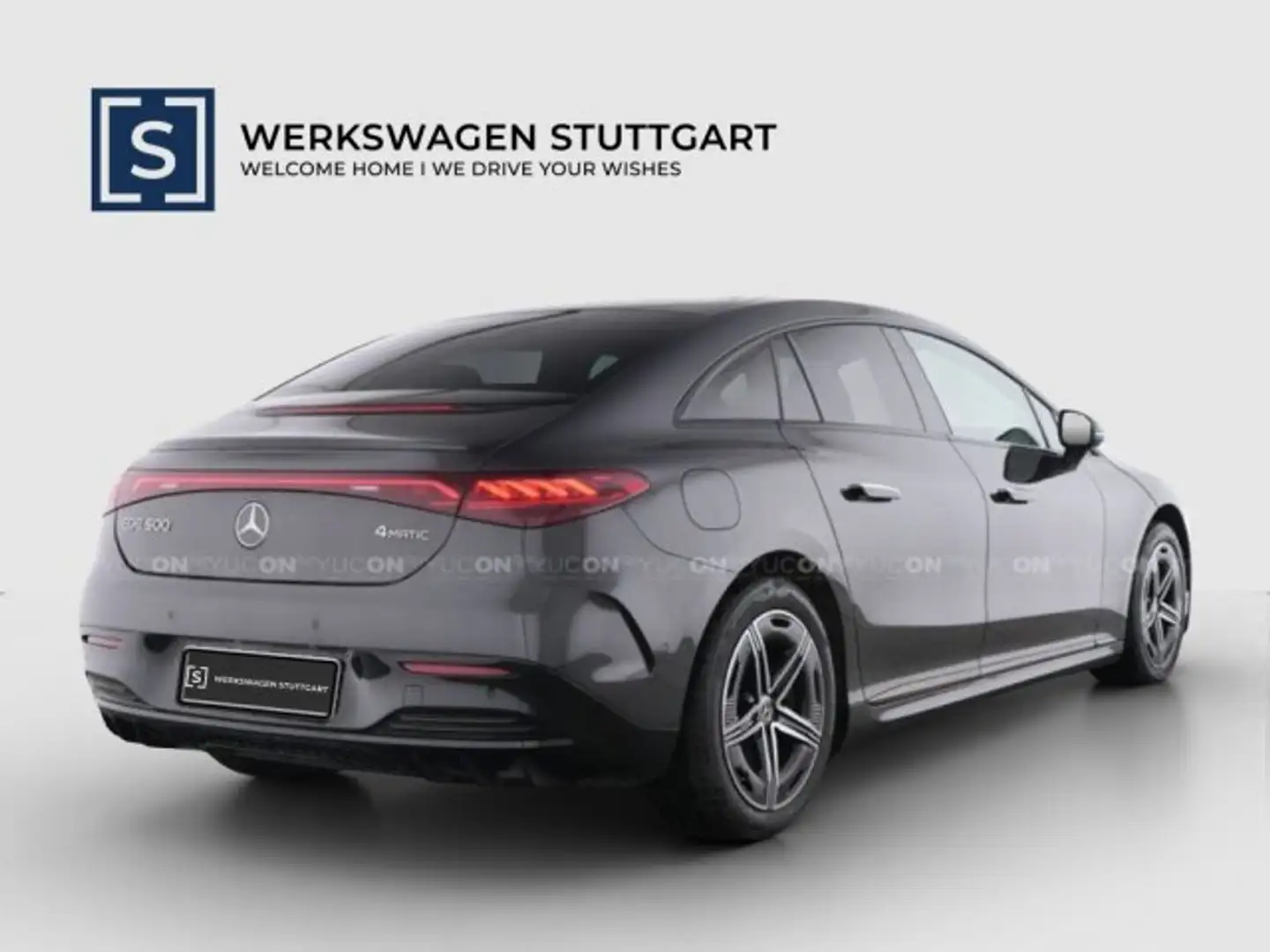 Mercedes-Benz EQE 500 EQE 500 4M AMG Night AHK 3D LEDER 22kW Distronic Grijs - 2