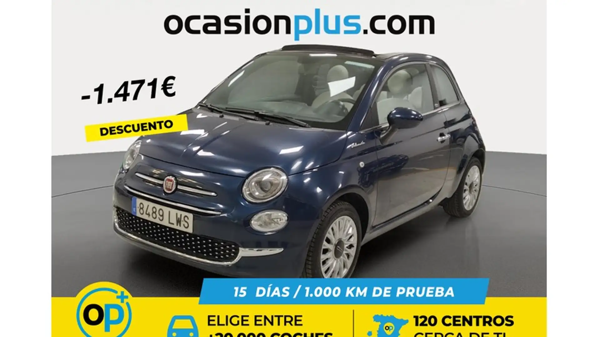 Fiat 500C 1.0 Hybrid Dolcevita 52kW Azul - 1
