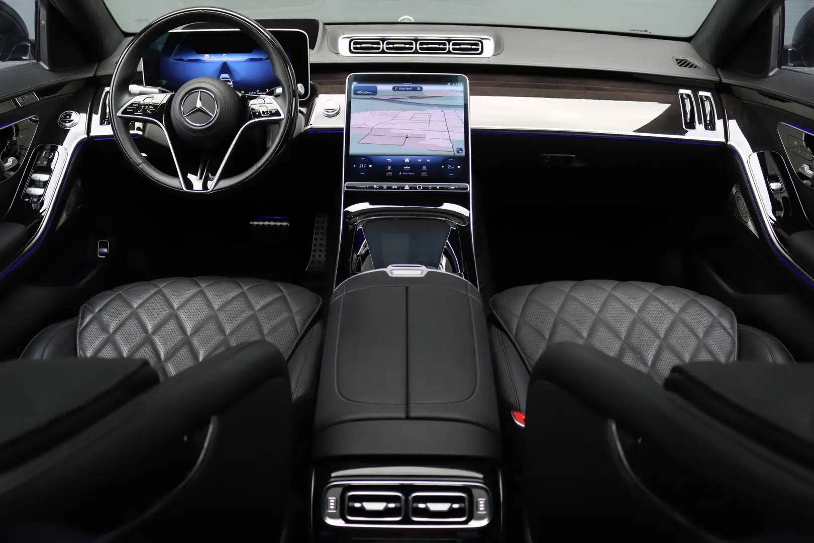 Mercedes-Benz S 400 400d 4MATIC Lang AMG Line Aut9 | Airmatic | Achter Noir - 2