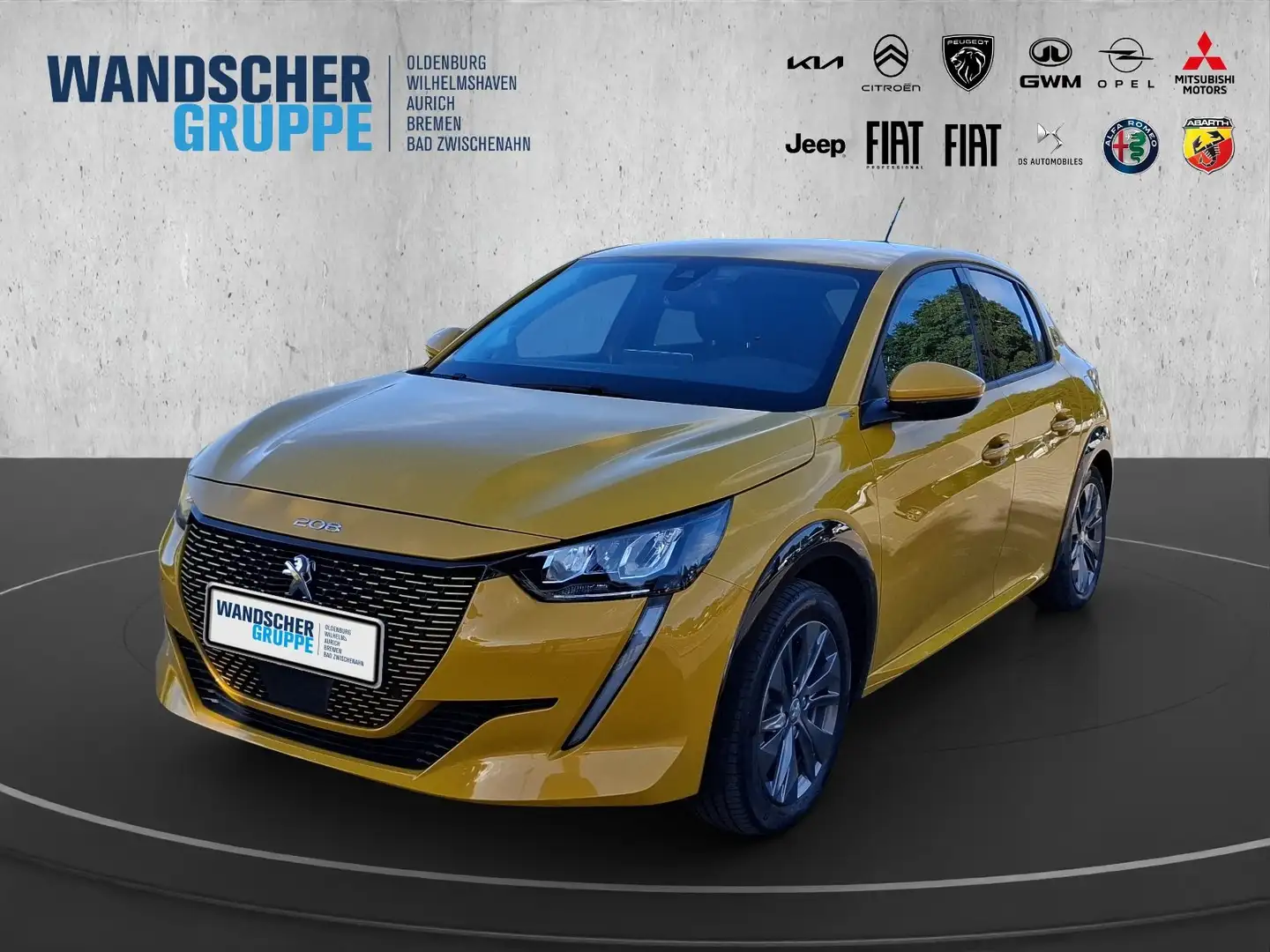 Peugeot 208 e- Allure Pack 136 (e-) Kam.+LED+Navi+SHZ Gelb - 1