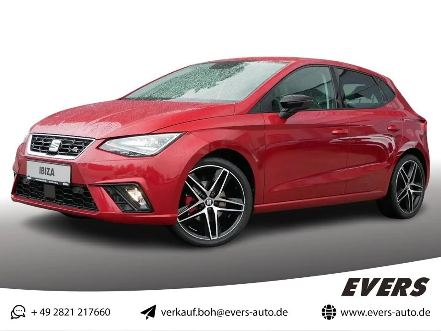 SEAT Ibiza 1.0 TSI FR NAVI+LED+ACC+ALCANTARA+18Z.ALU Rot - 1