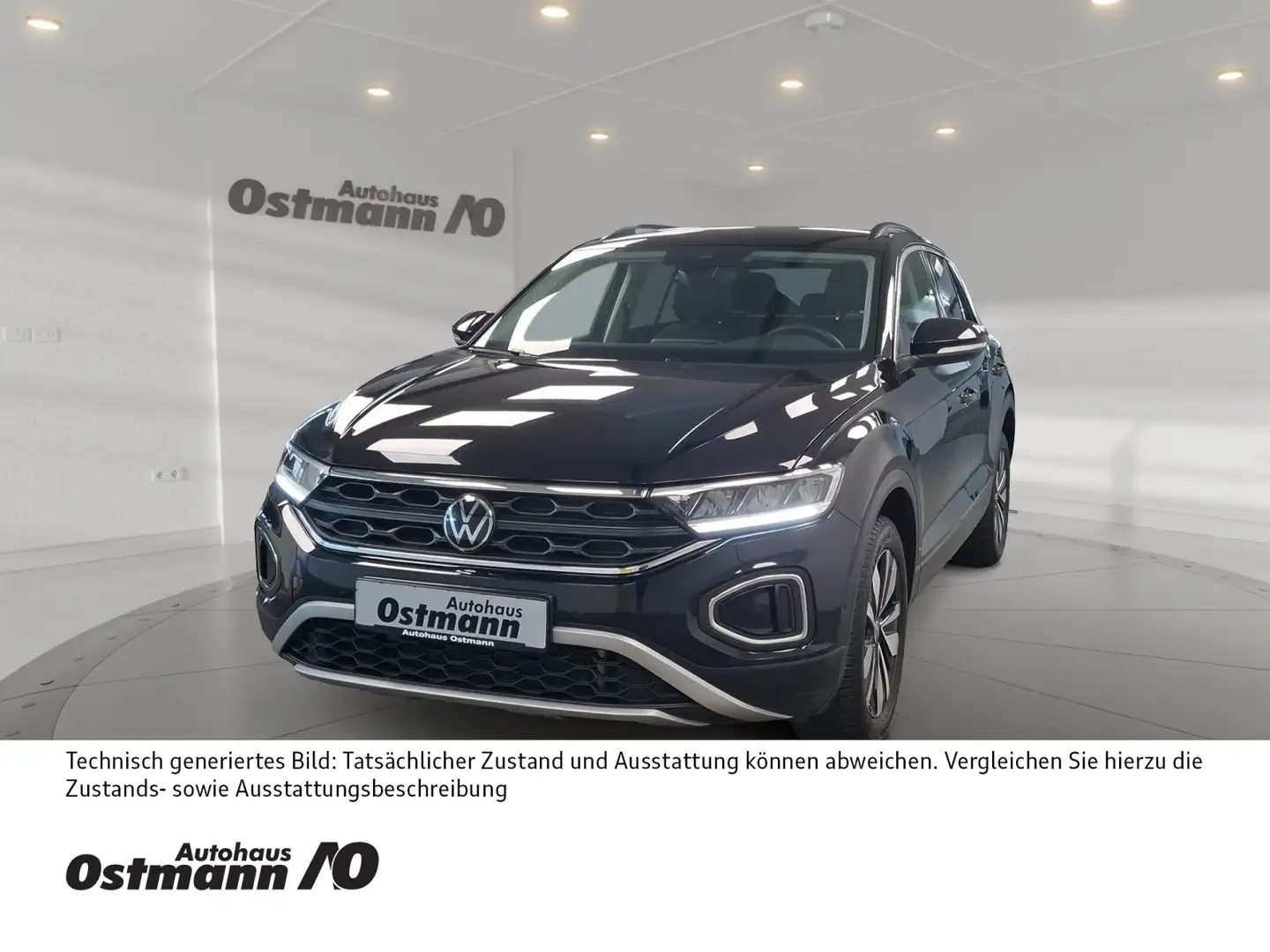 Volkswagen T-Roc 1.0 TSI Goal Navi 2xKlima ACC SHZ CarPlay Schwarz - 1