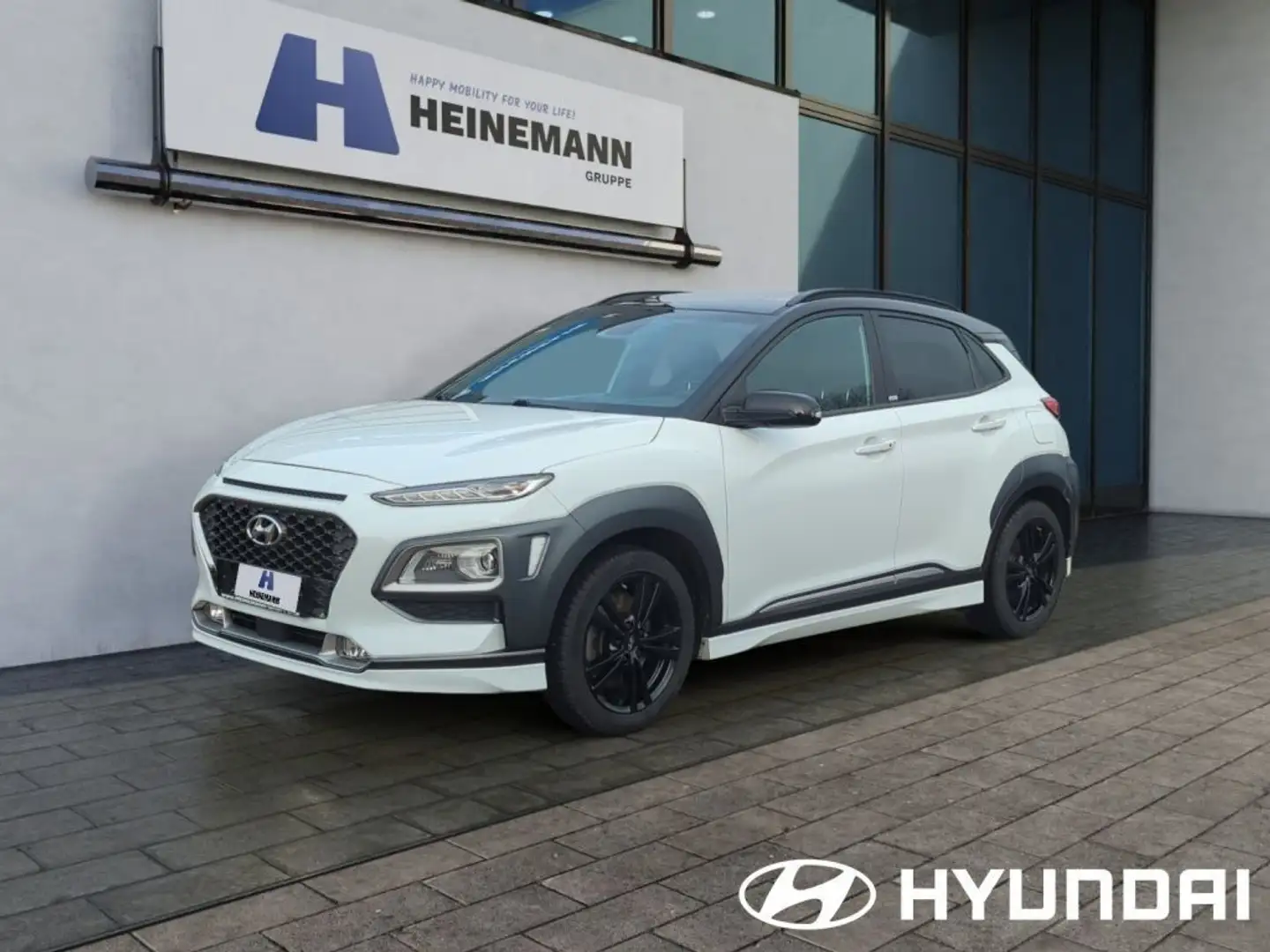 Hyundai KONA 1.6 T-GDI DCT Unique Navi Sith. PDC Weiß - 1