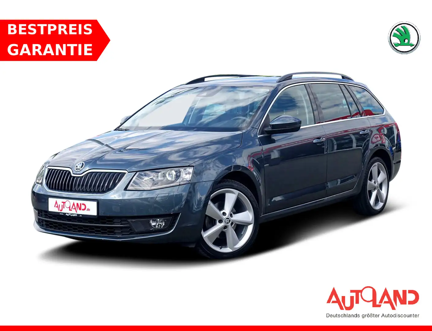 Skoda Octavia Combi 1.4 TSI Style Xenon Leder Navi SHZ Grijs - 1