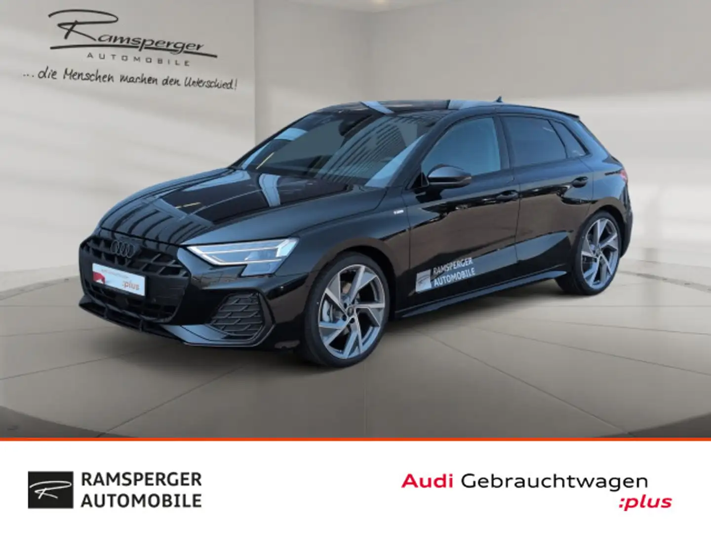 Audi A3 S line 35 TFSI Matrix ACC HuD Pano Schwarz - 1