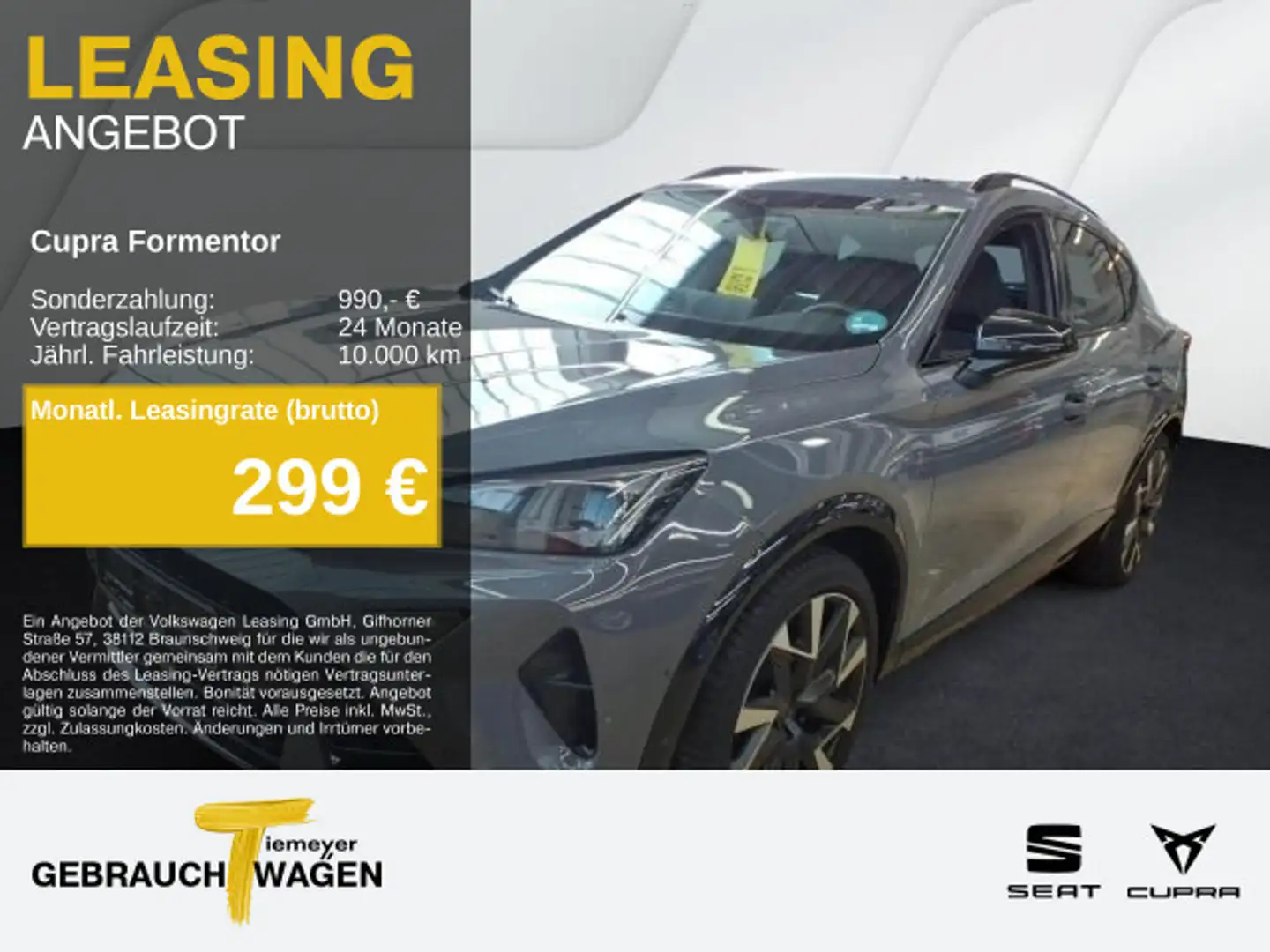 CUPRA Formentor 2.0 TSI VZ LM19 PANO SENNHEISER AHK MA Grau - 1