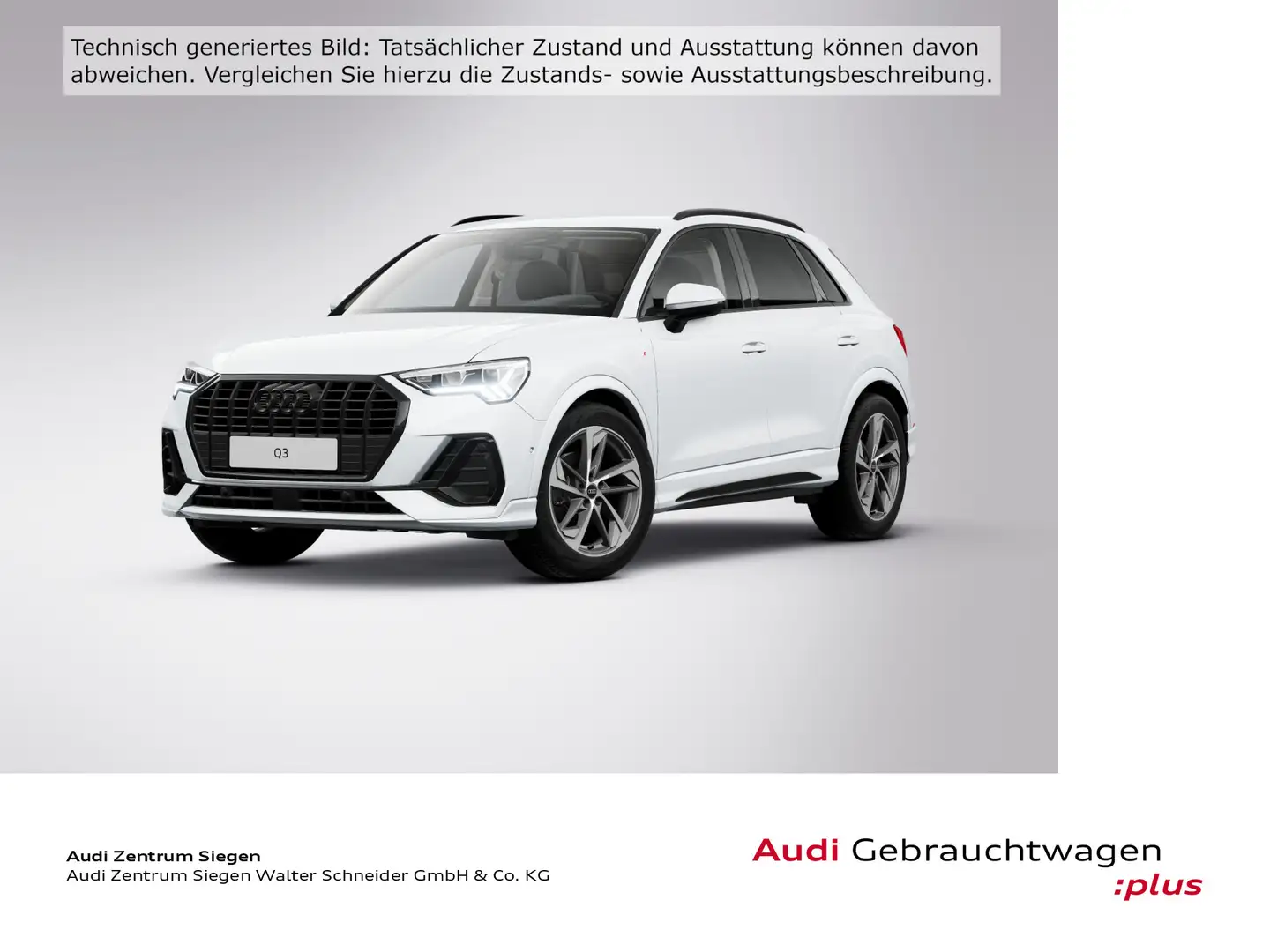 Audi Q3 35 TFSI S line LED Navi Optik schwarz plus Weiß - 1