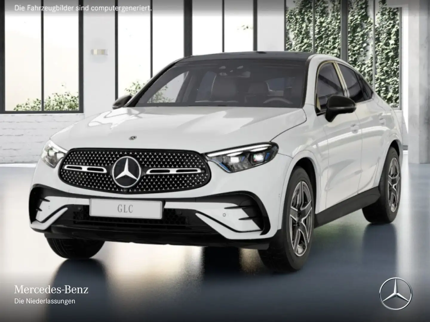 Mercedes-Benz GLC 450 d 4M AMG+NIGHT+PANO+360+AHK+BURMESTER+9G Weiß - 2