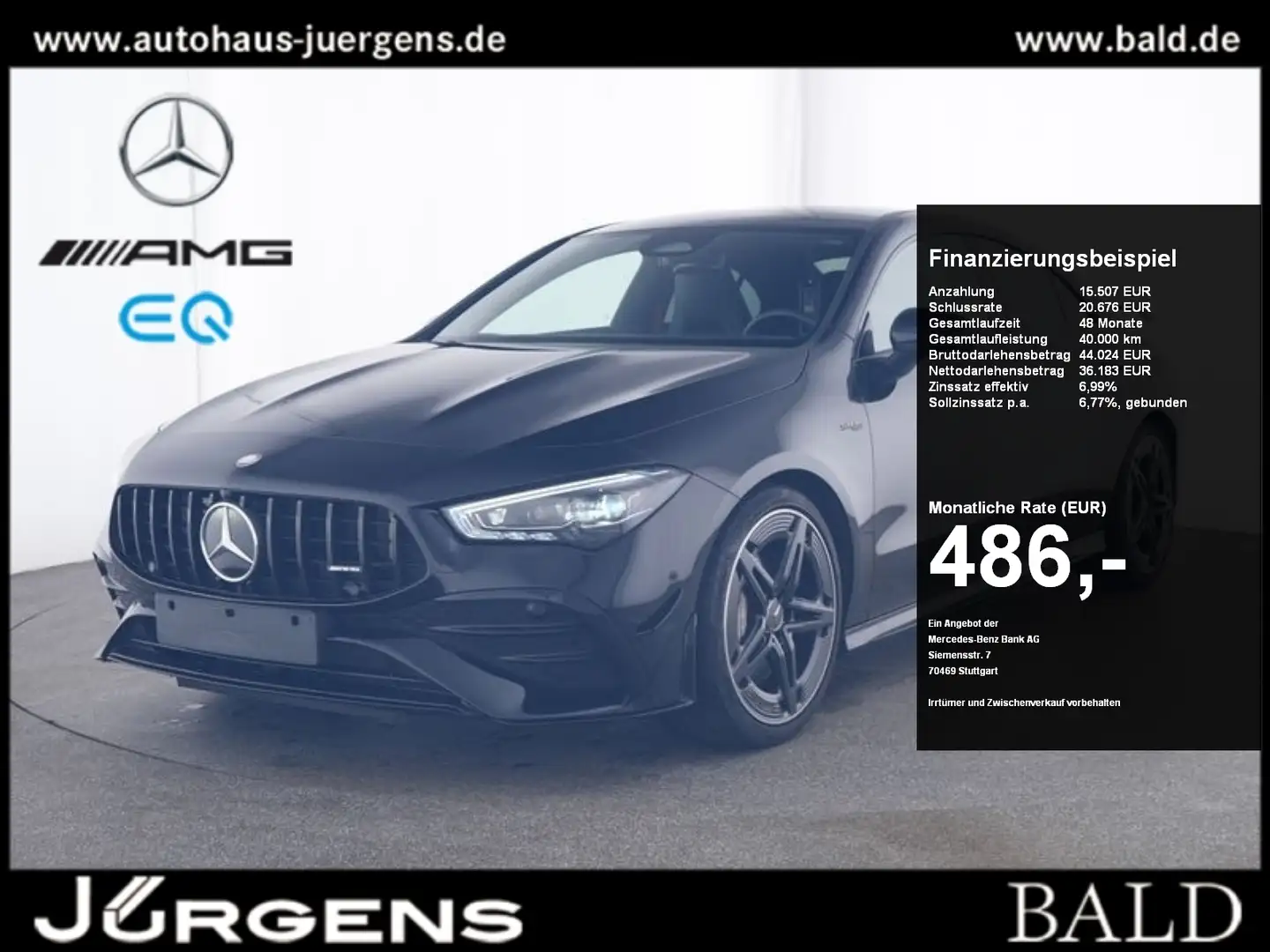 Mercedes-Benz CLA 35 AMG 4M Aero/ILS/Pano/Burm/Totw/Night/19" Negro - 1