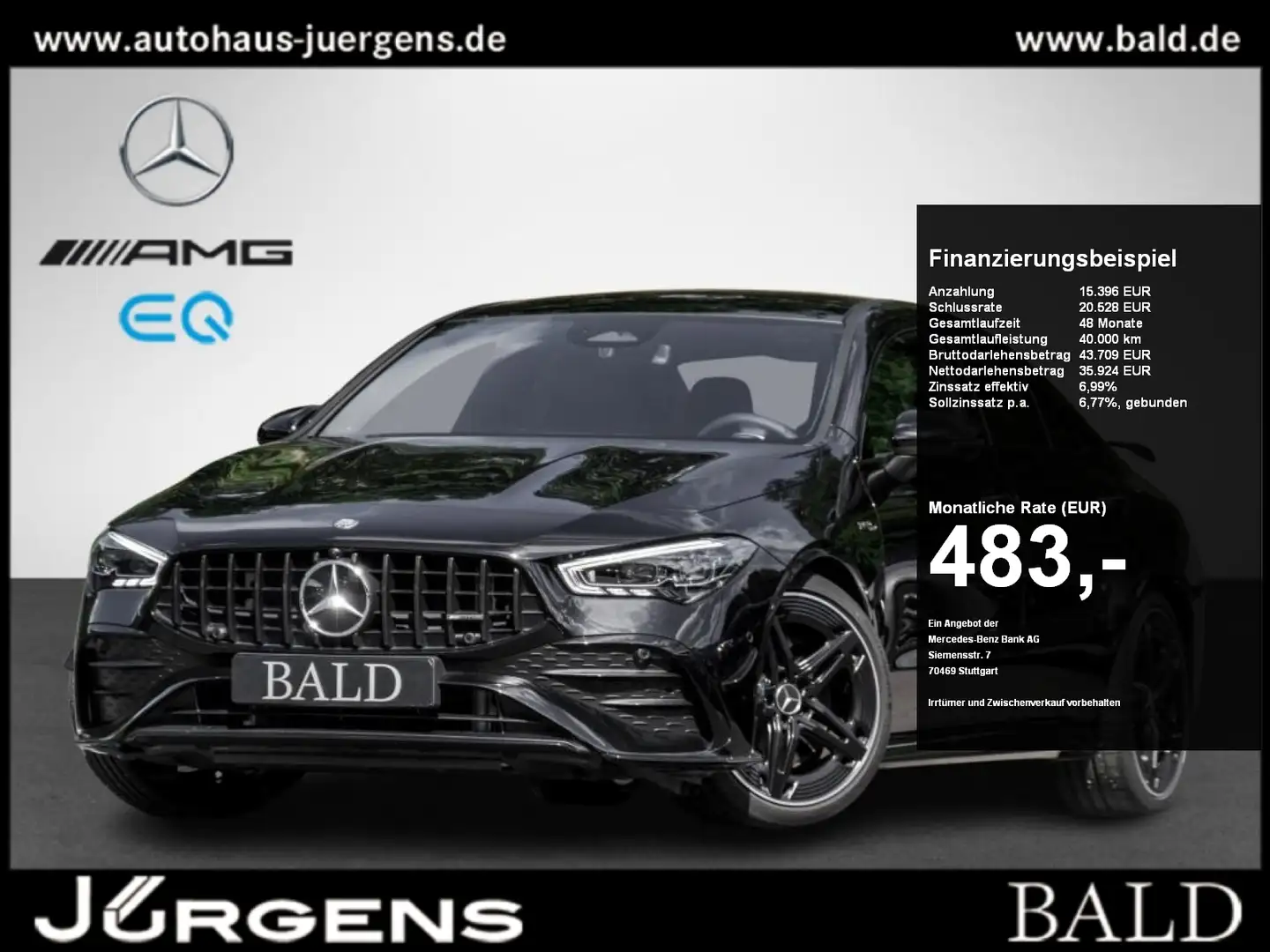 Mercedes-Benz CLA 35 AMG 4M Aero/ILS/Pano/Burm/Totw/Night/19" Negru - 1