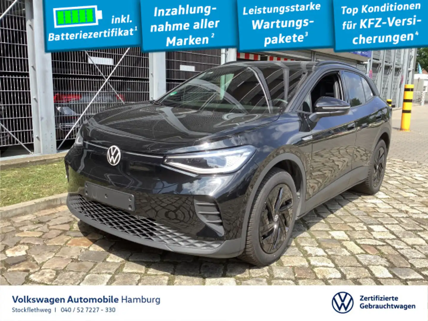 Volkswagen ID.4 Pro Performance IQ.Light Nav Kamera Wärmep. Schwarz - 1