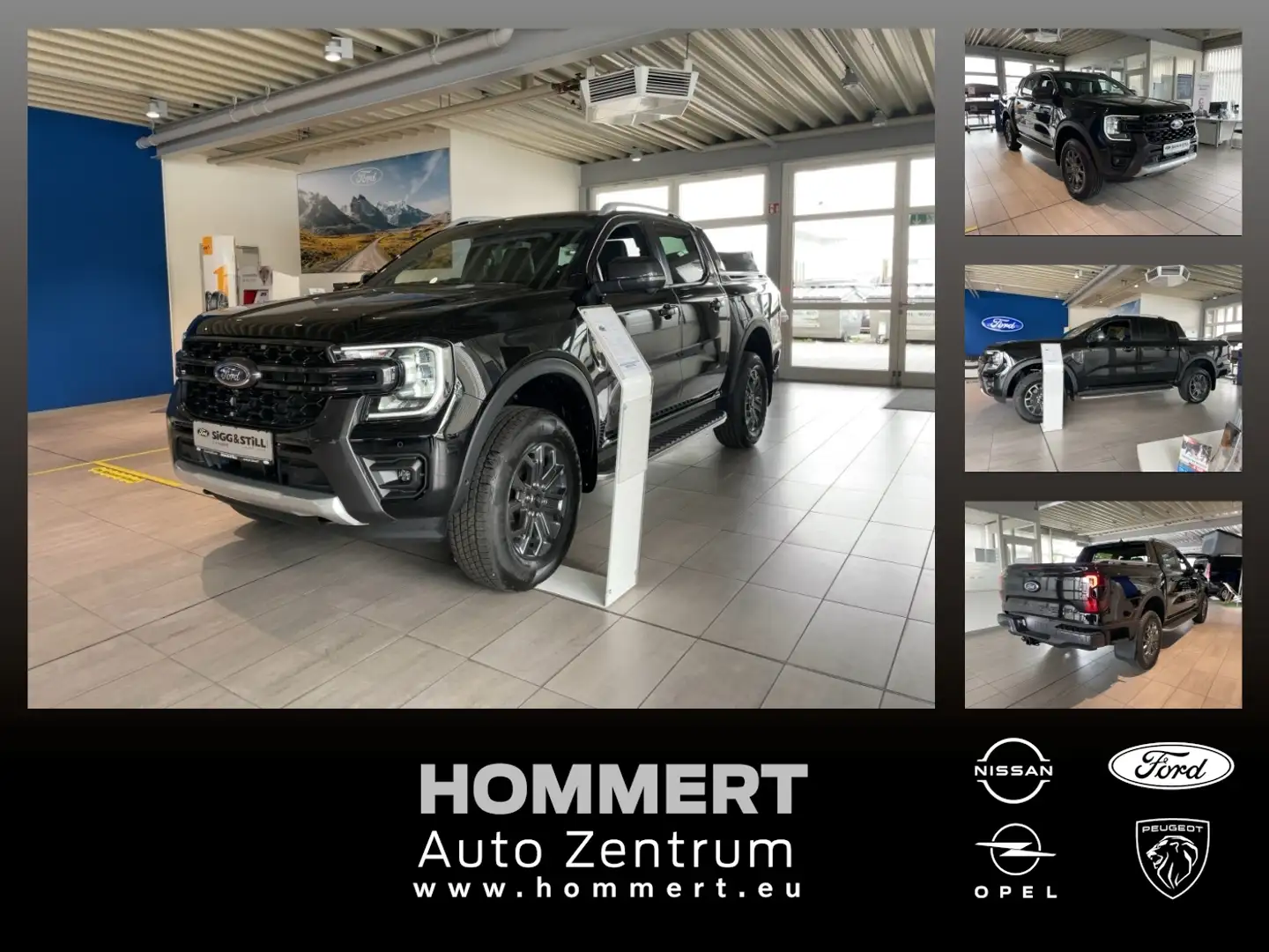 Ford Ranger Wildtrak 2.0 DoKa AWD AHK*NAV*ACC*B&O*LED Negro - 1
