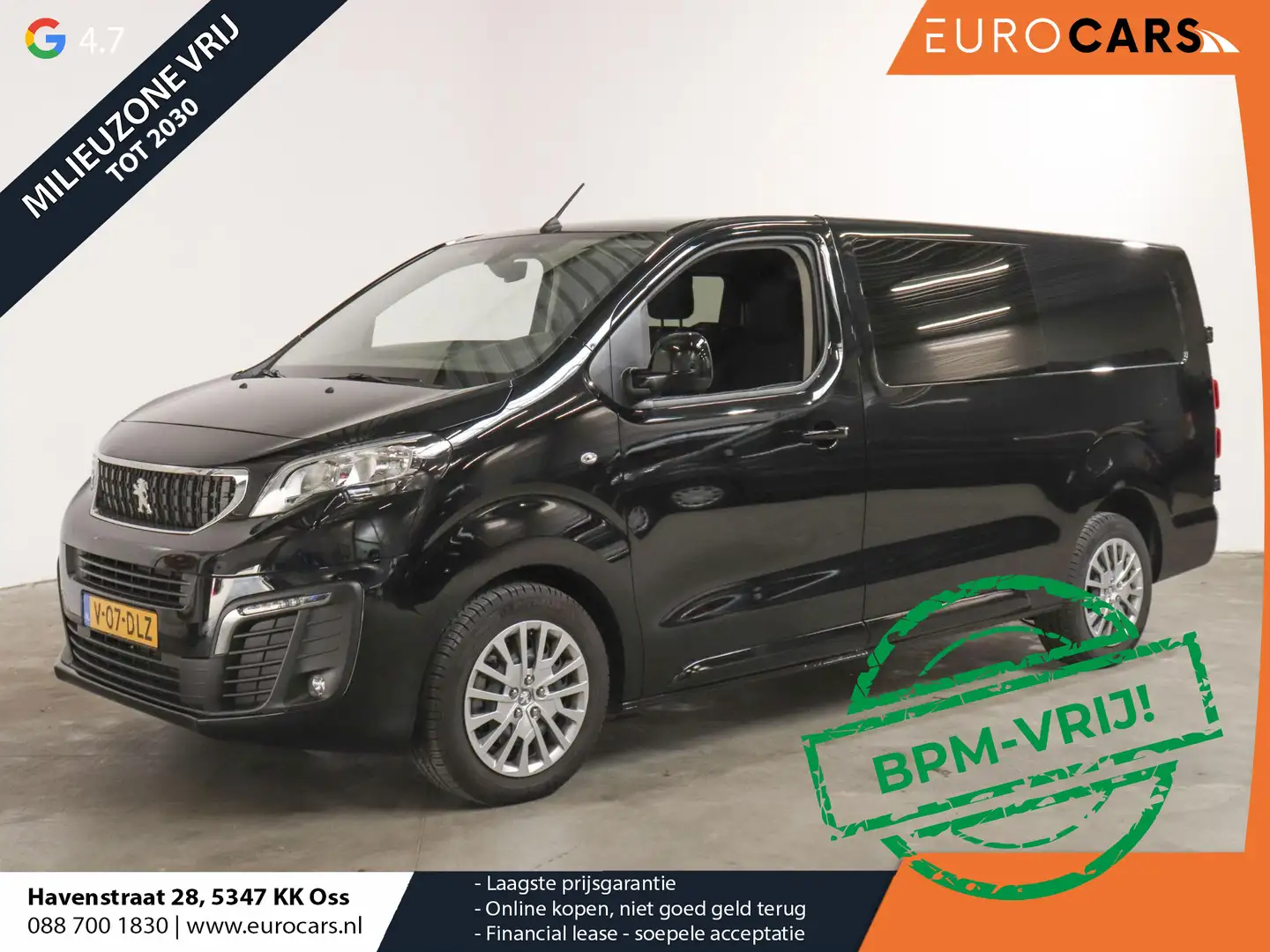 Peugeot Expert 180pk Long L3H1 Premium Dubbele Cabine Automaat 6p Zwart - 1