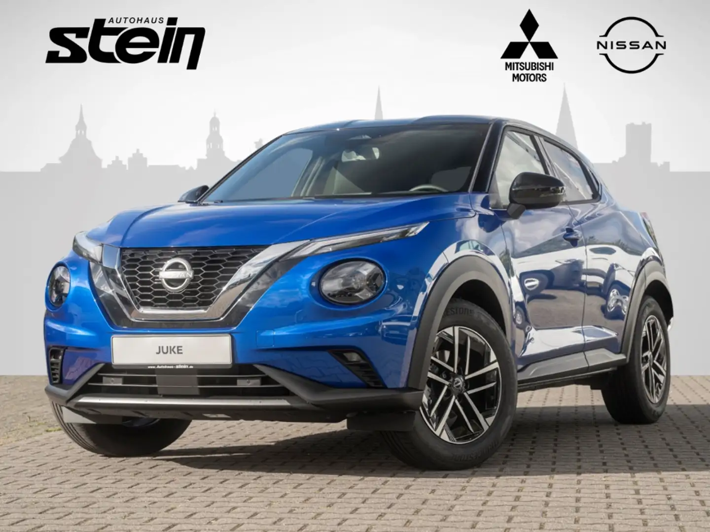 Nissan Juke 1.0 DIG-T N-Connecta Klima Winterpaket Sitzheizung Blauw - 1