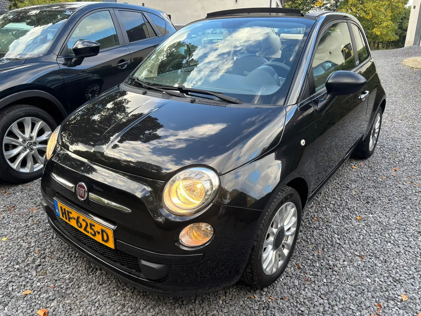 Fiat 500C 1.2 Pop CABRIO KM 73534 MET NAP Zwart - 1