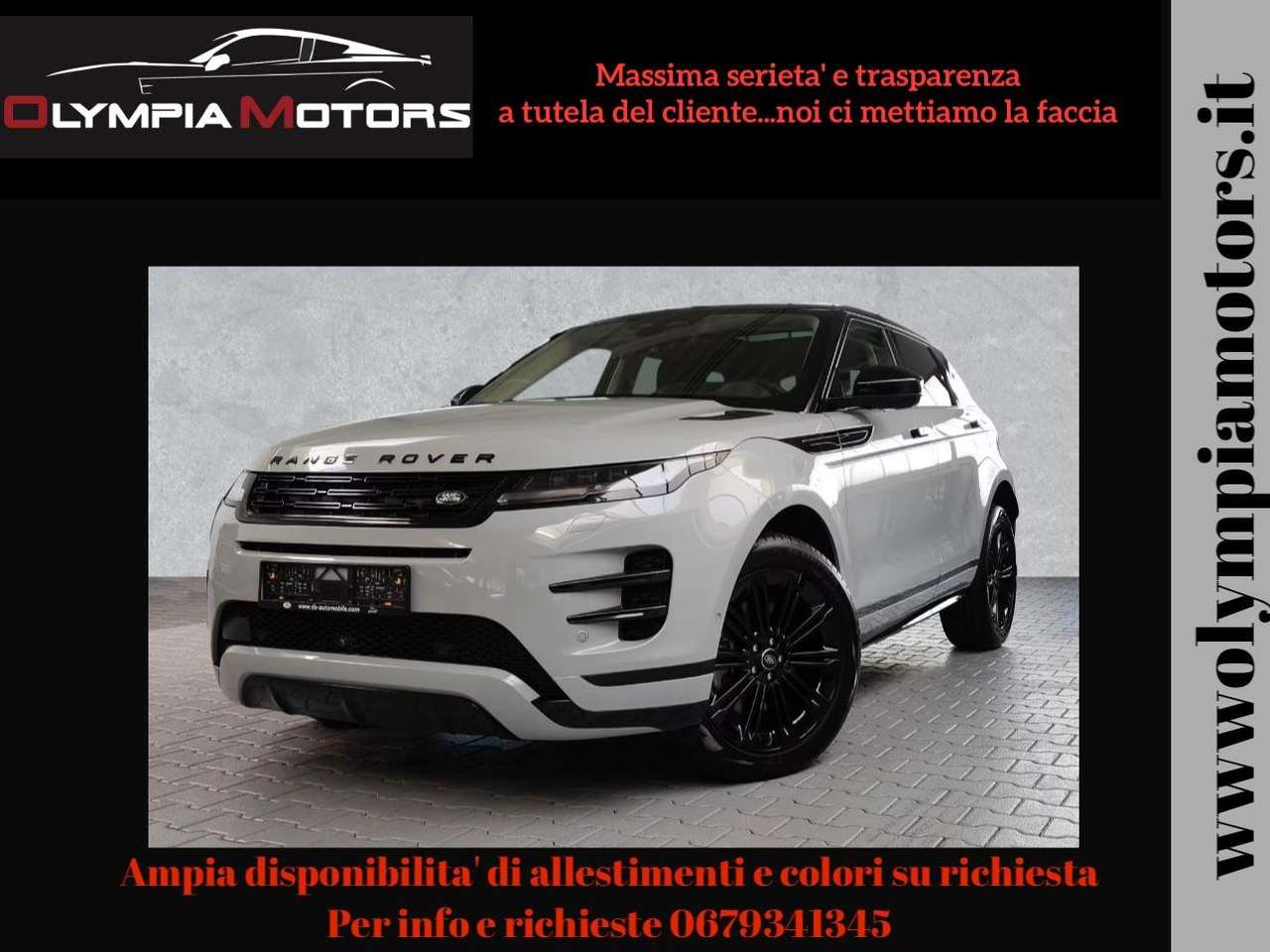 Land Rover Range Rover Evoque D165 AWD SE R DYNAMIC TETTO MERIDIAN BLACK KAMERA