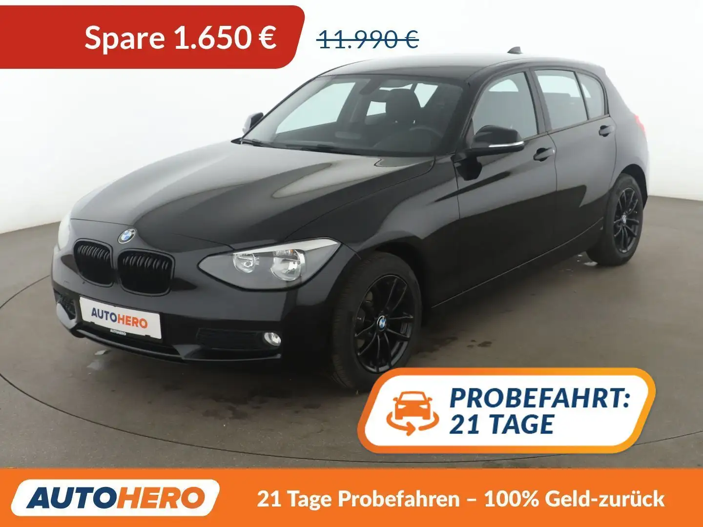BMW 114 114i *LIMITER*PDC*SHZ* Schwarz - 1