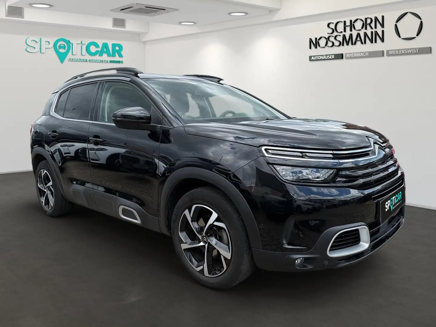 Citroen C5 Aircross C5 AIRCROSS PT 180 EAT8 SHINE,TEILLEDER,NAVI,AHK,R Schwarz - 2